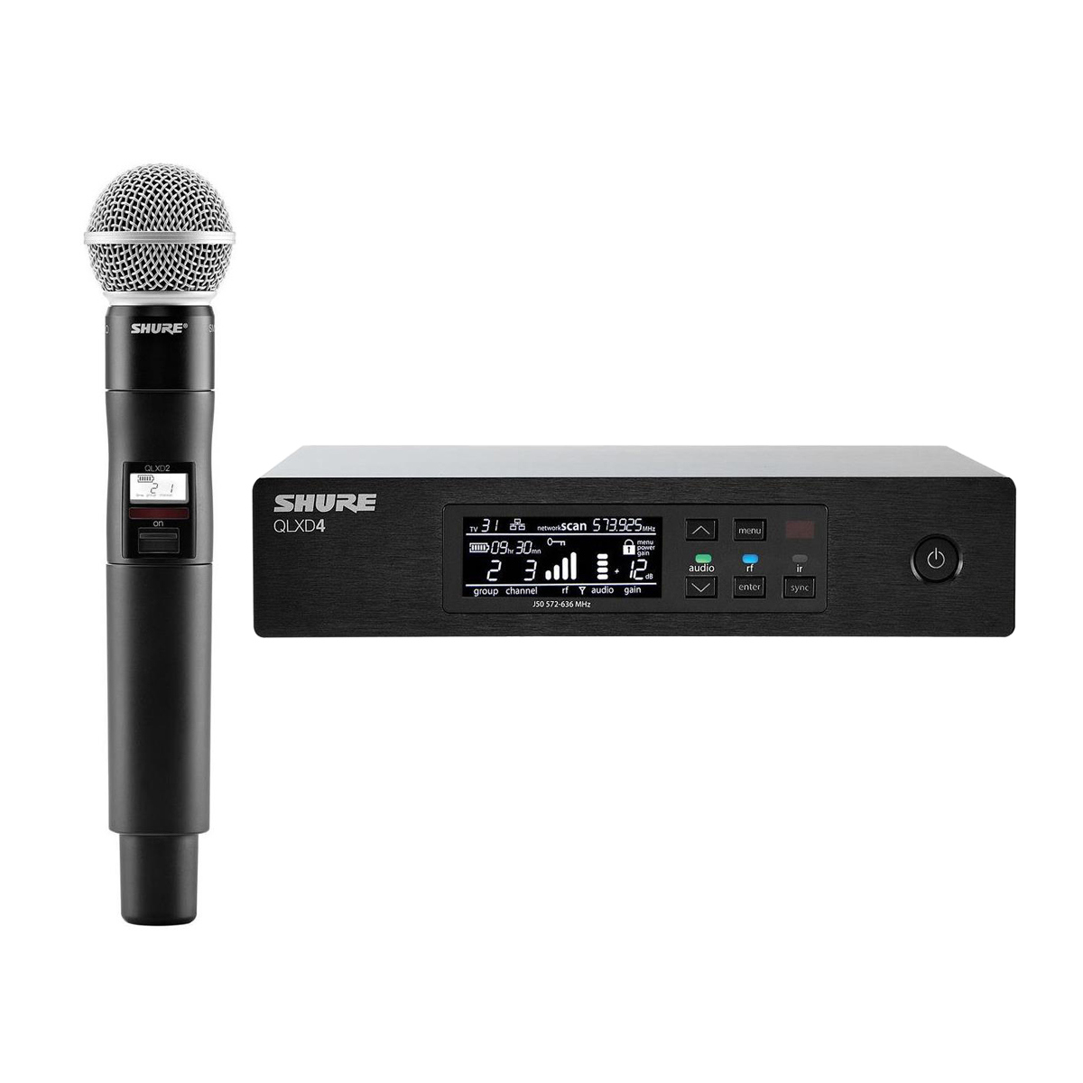 

Shure QLXD24/SM58 Wireless Microphone System w/QLXD2/SM58 HH Mic, G50:470-534MHz
