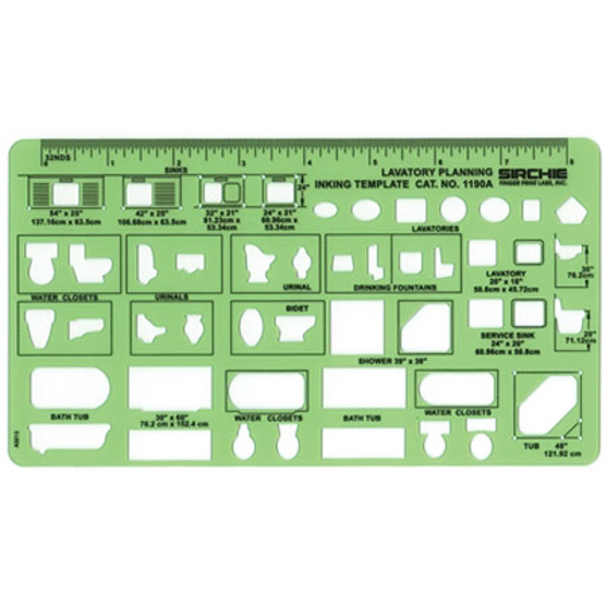 

Sirchie Lavatory Planning Template