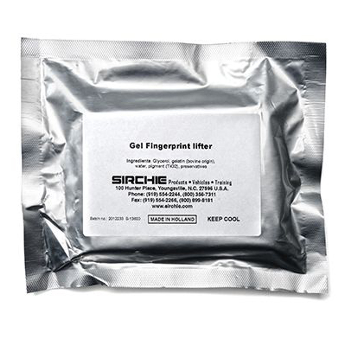 

Sirchie White Rubber Gel Fingerprint Lifters, 2" X 4", 12 Pack