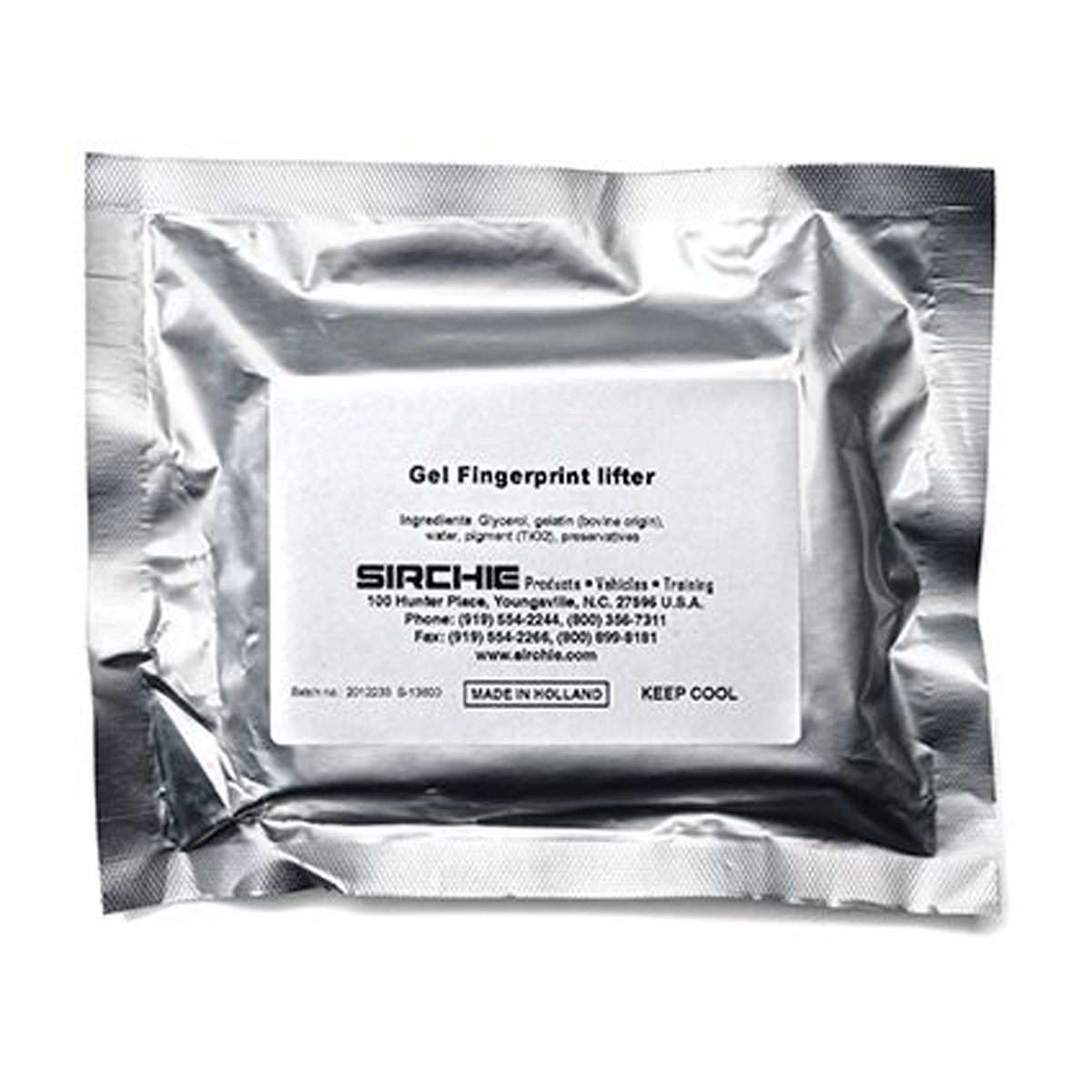 

Sirchie 128L Rubber/Gel Fingerprint Lifters, 12/Pack, White