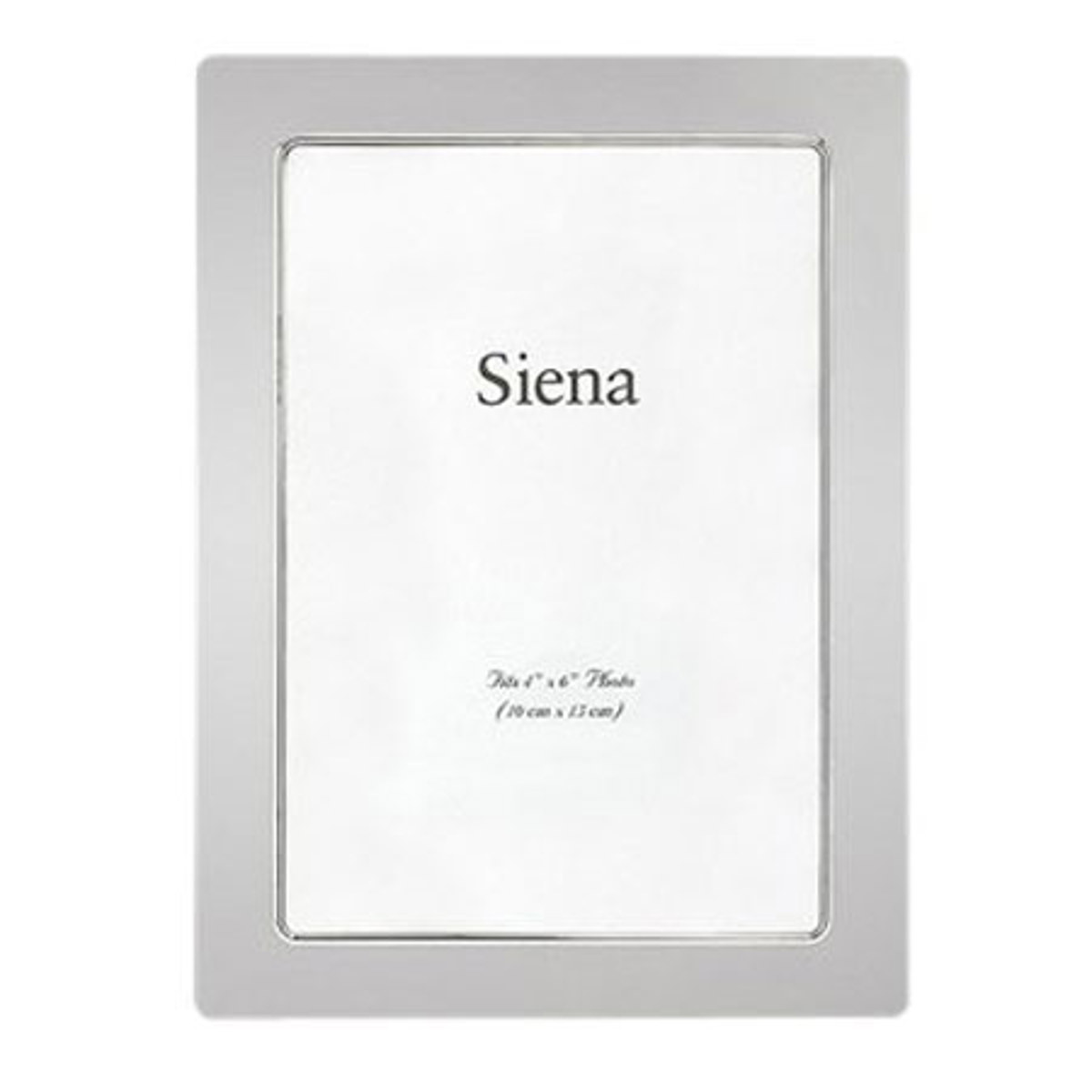 

Tizo Design Flat Rounded Collection 4x6" Frame - Silver Plated