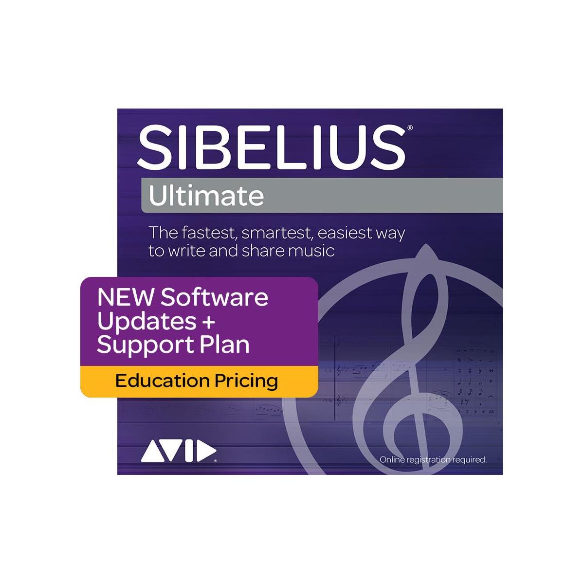 Sibelius Ultimate 1 Year Software Updates/Support New, Education Pricing,Boxed -  9935-72438-00