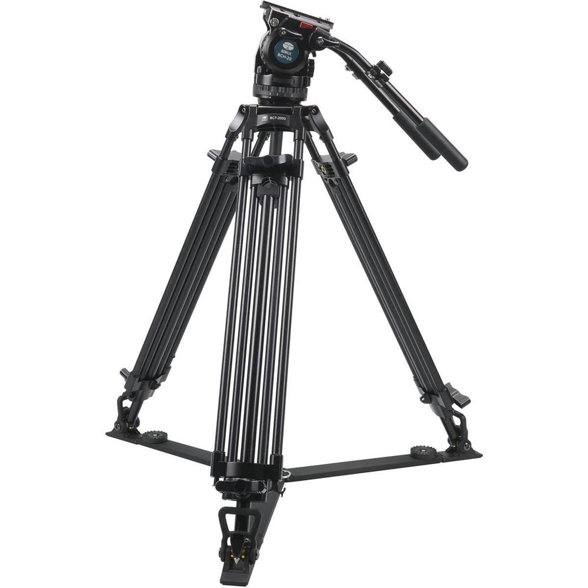 

Sirui BCT-2003 3-Section Al Video Tripod with BCH-20 Video Head, 22 lbs Capacity