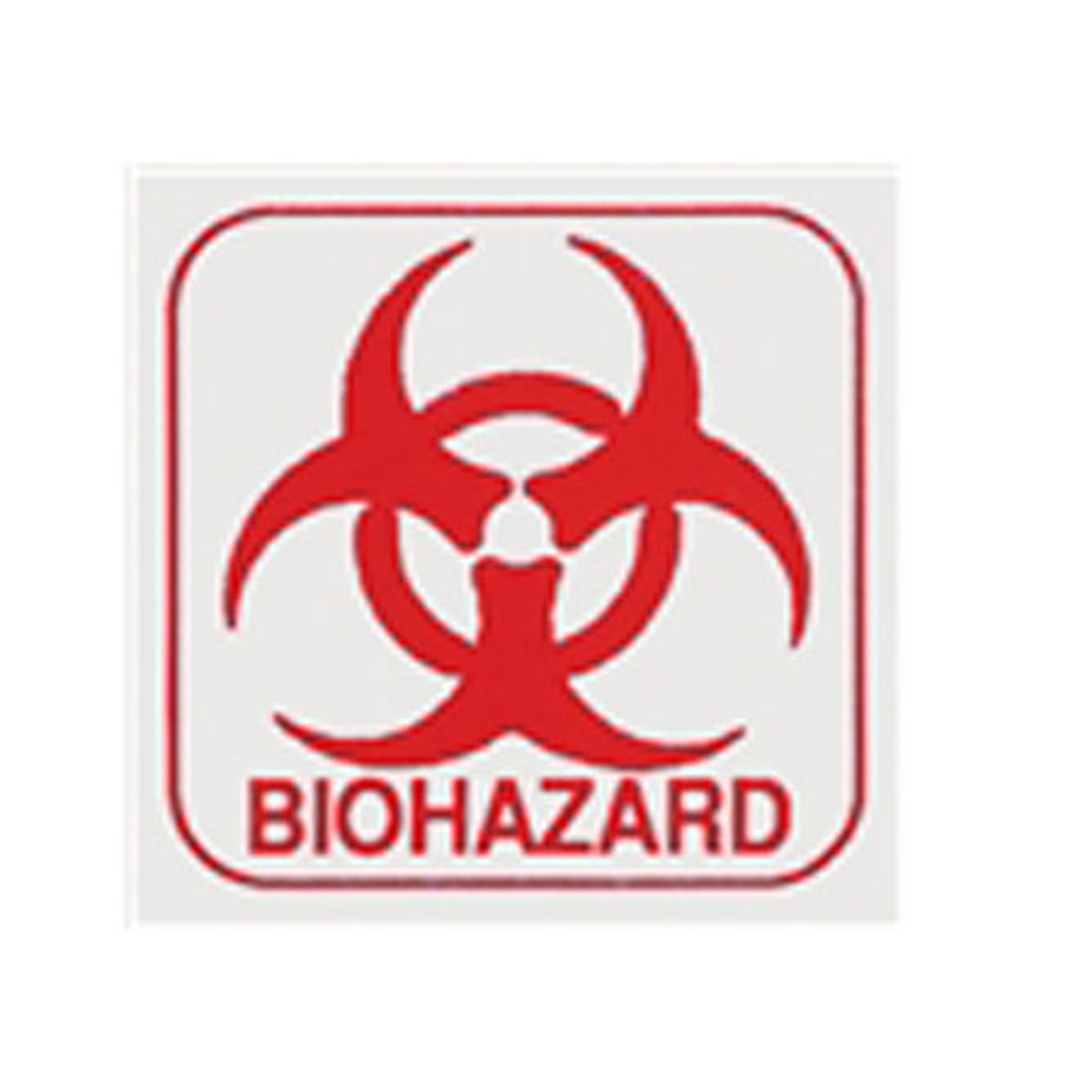 

Sirchie Red on White Biohazard Labels, 1.5x1.5", 100 Pack