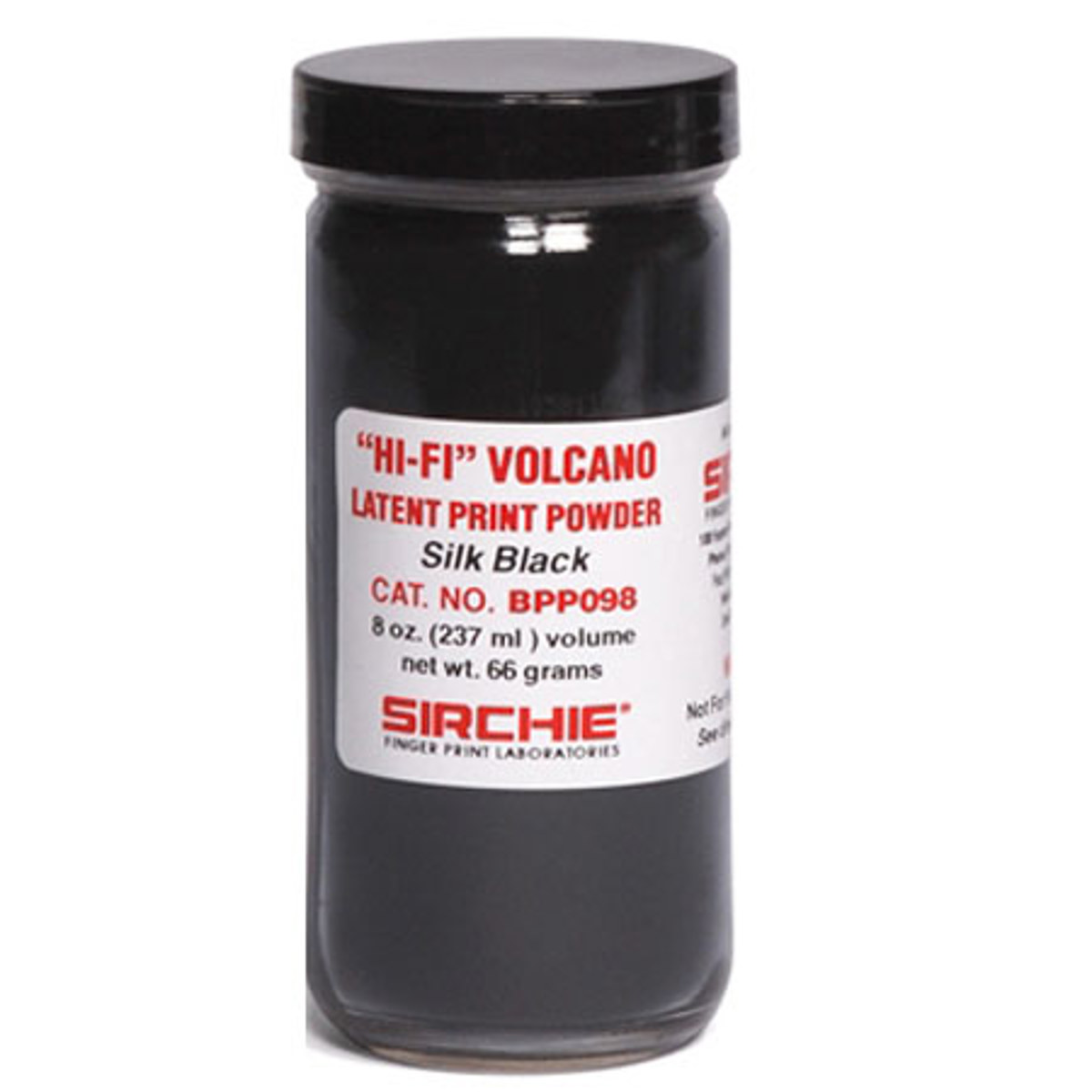 

Sirchie Silk Black "Hi-Fi" Powder, 8 oz/237ml
