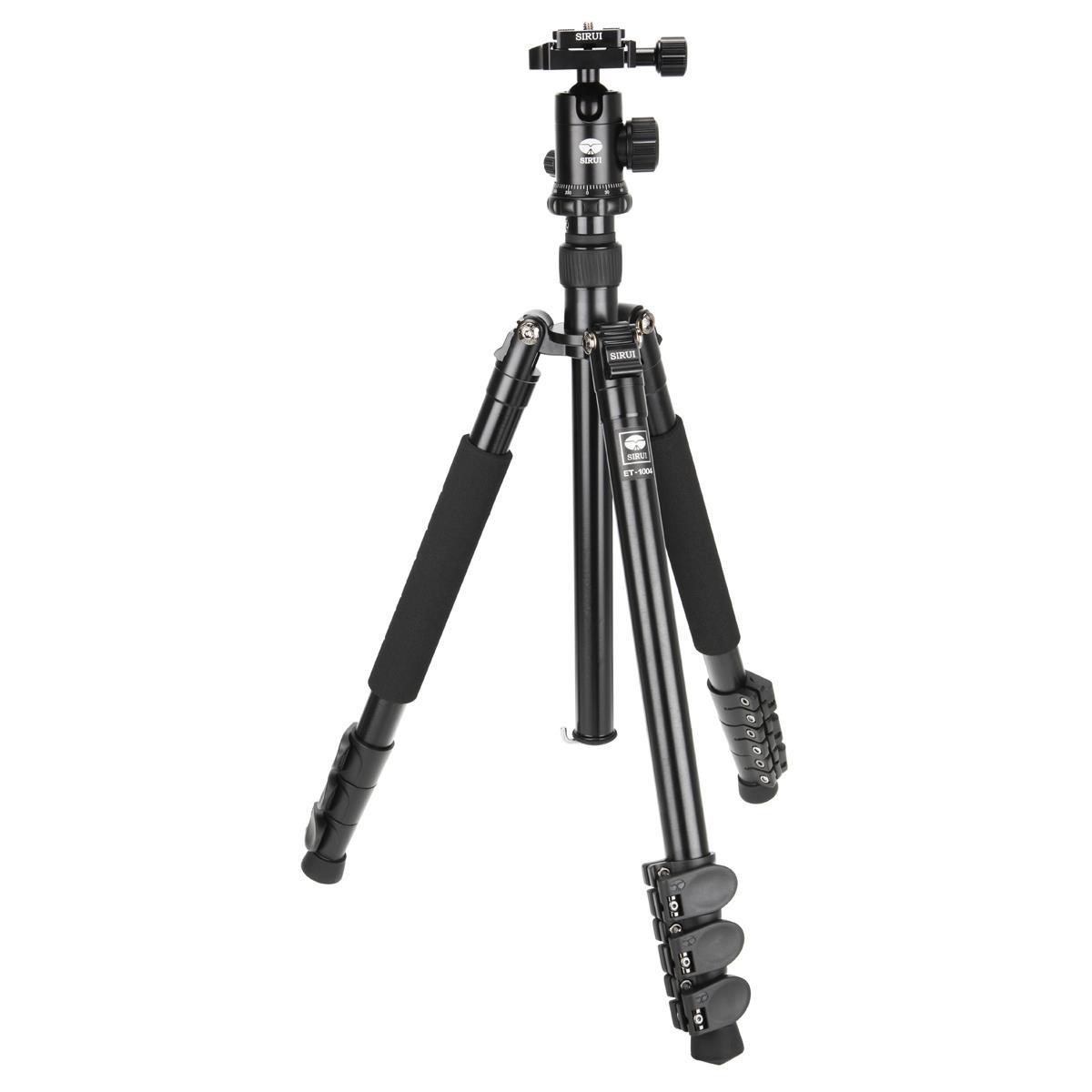 

Sirui ET-1004 4-Section Aluminum Tripod with E-10 Ball Head, Black