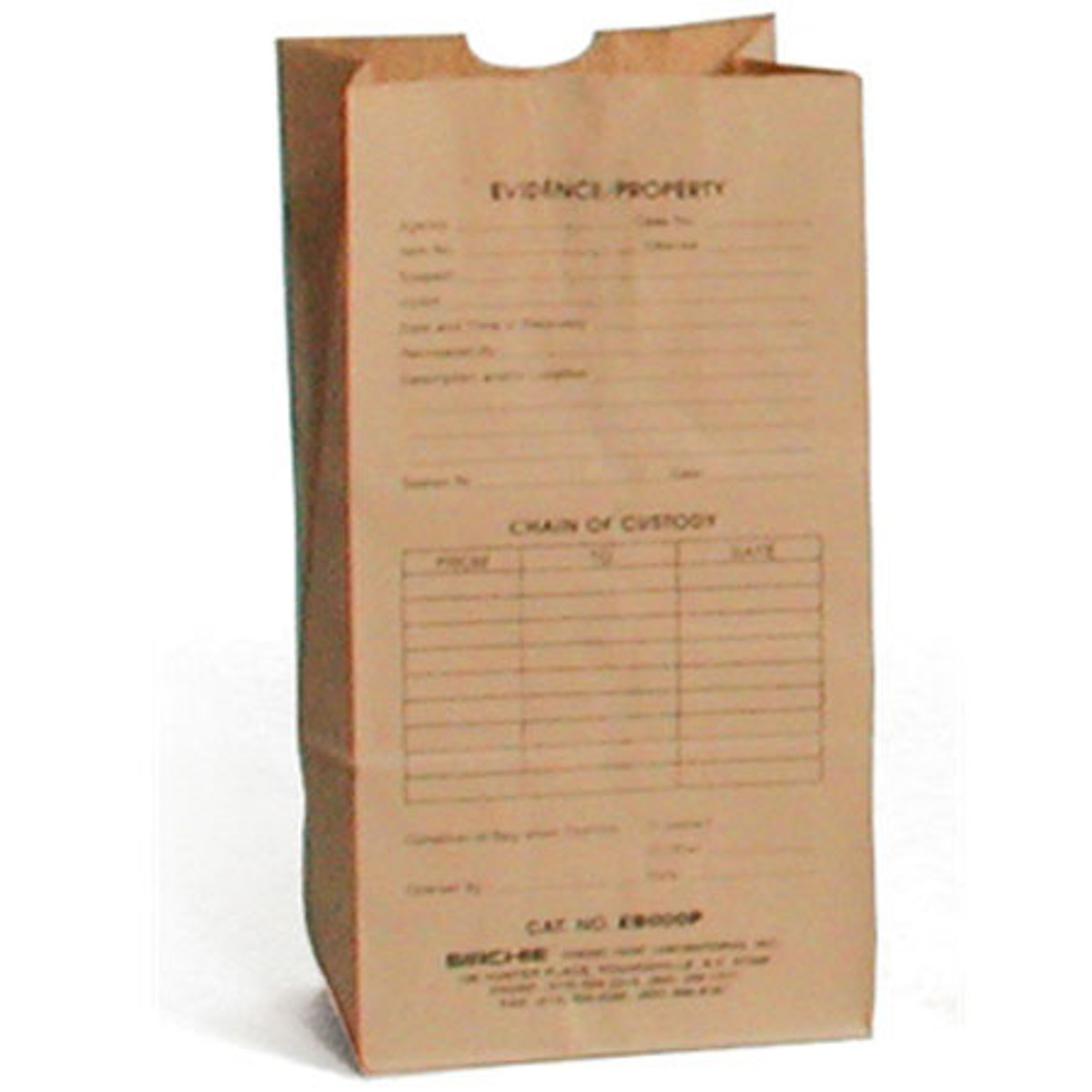 

Sirchie Preprinted Kraft Evidence Bag, Set of 100