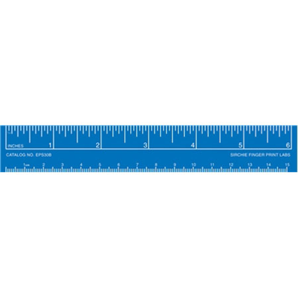 

Sirchie 6" Photo Evidence Ruler, White on Blue, Set of 10