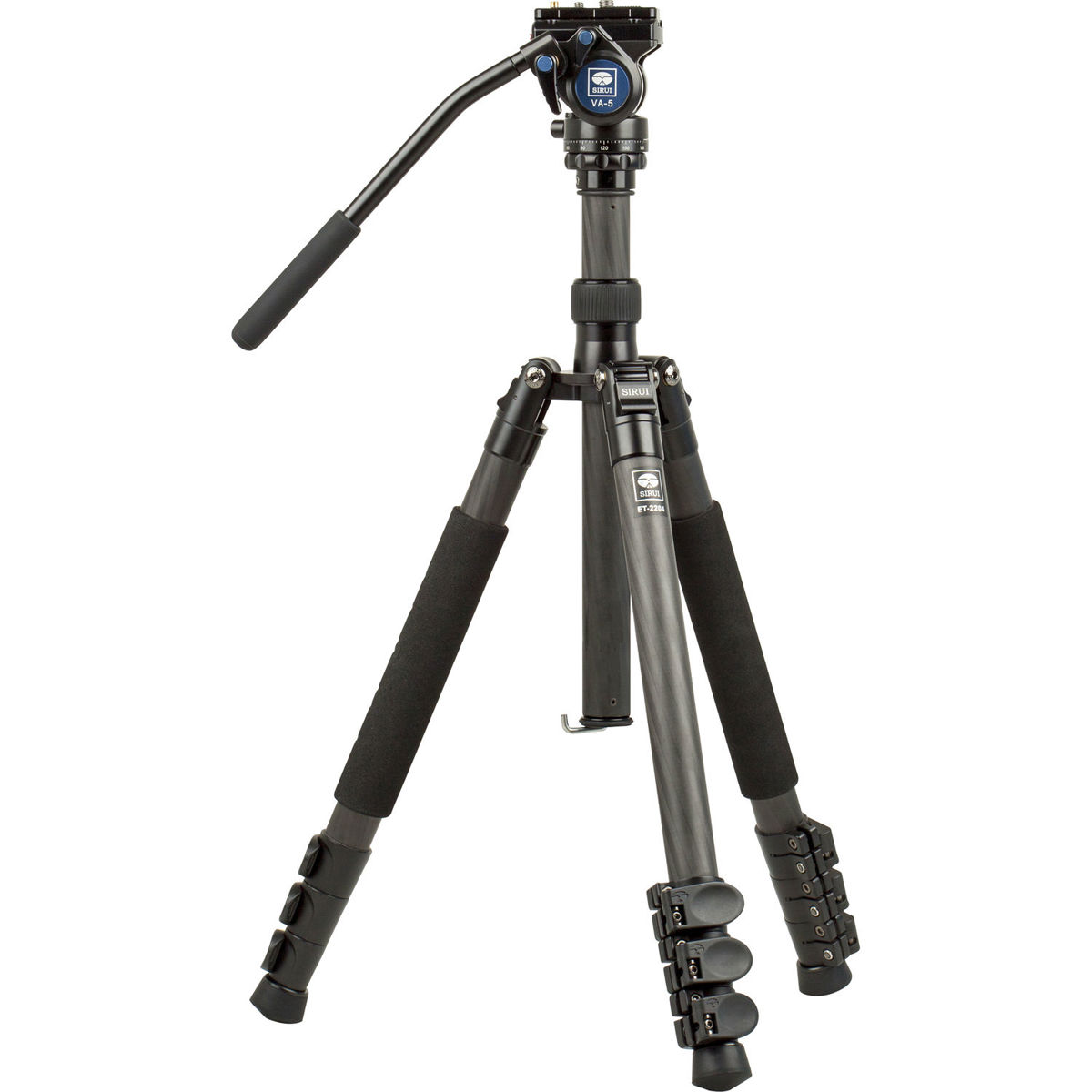 

Sirui ET-2204 4-Section CF Travel Tripod with VA-5 Video Head, 57" Max Height