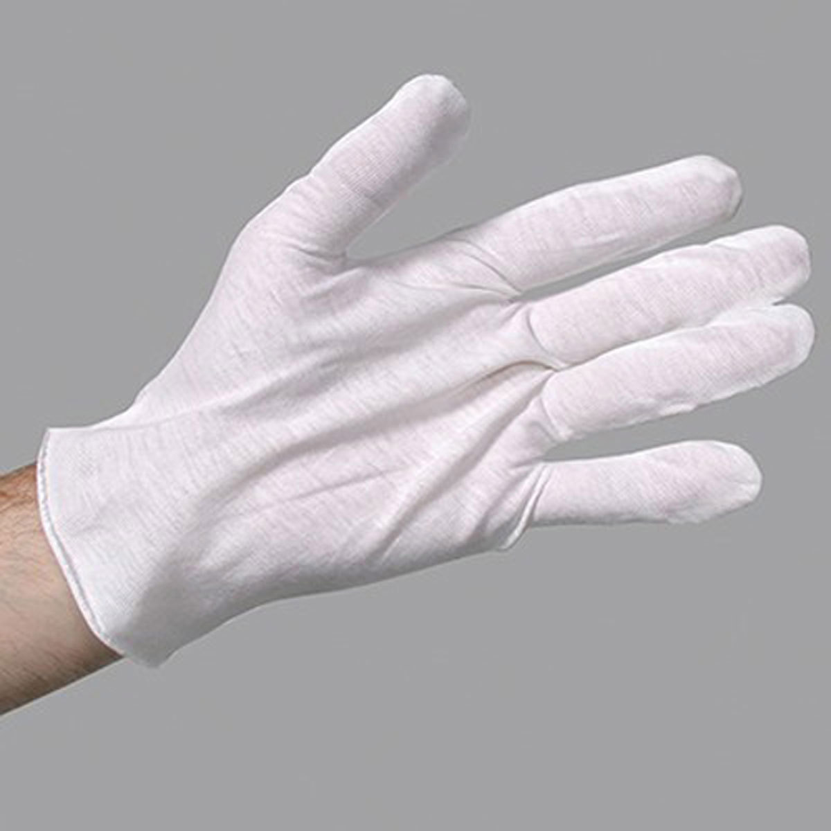 

Sirchie Women's Cotton Gloves, White, 12-Pack