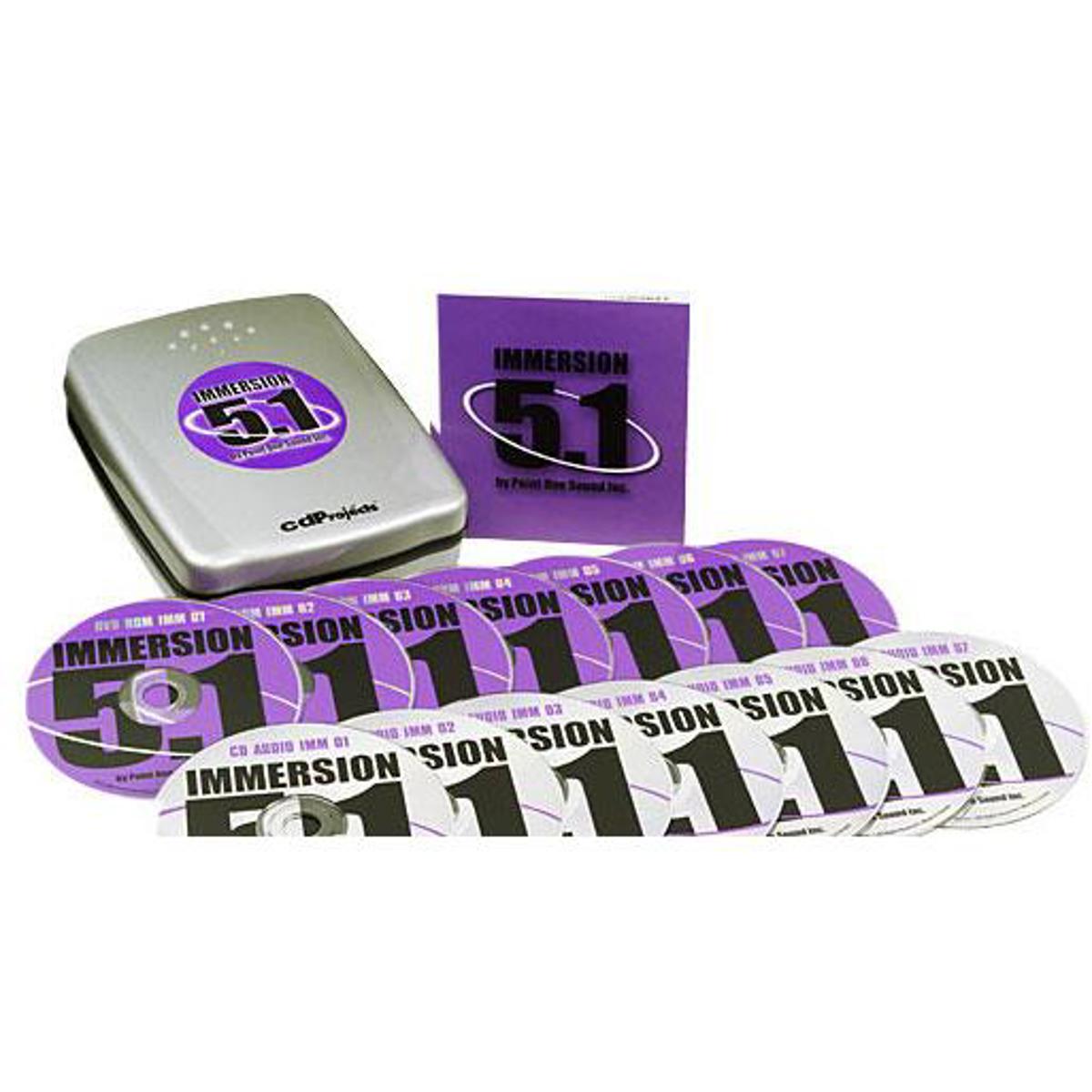 

Sound Ideas Immersion 5.1 Surround Sound Effects Library on Audio CDs and DVDs