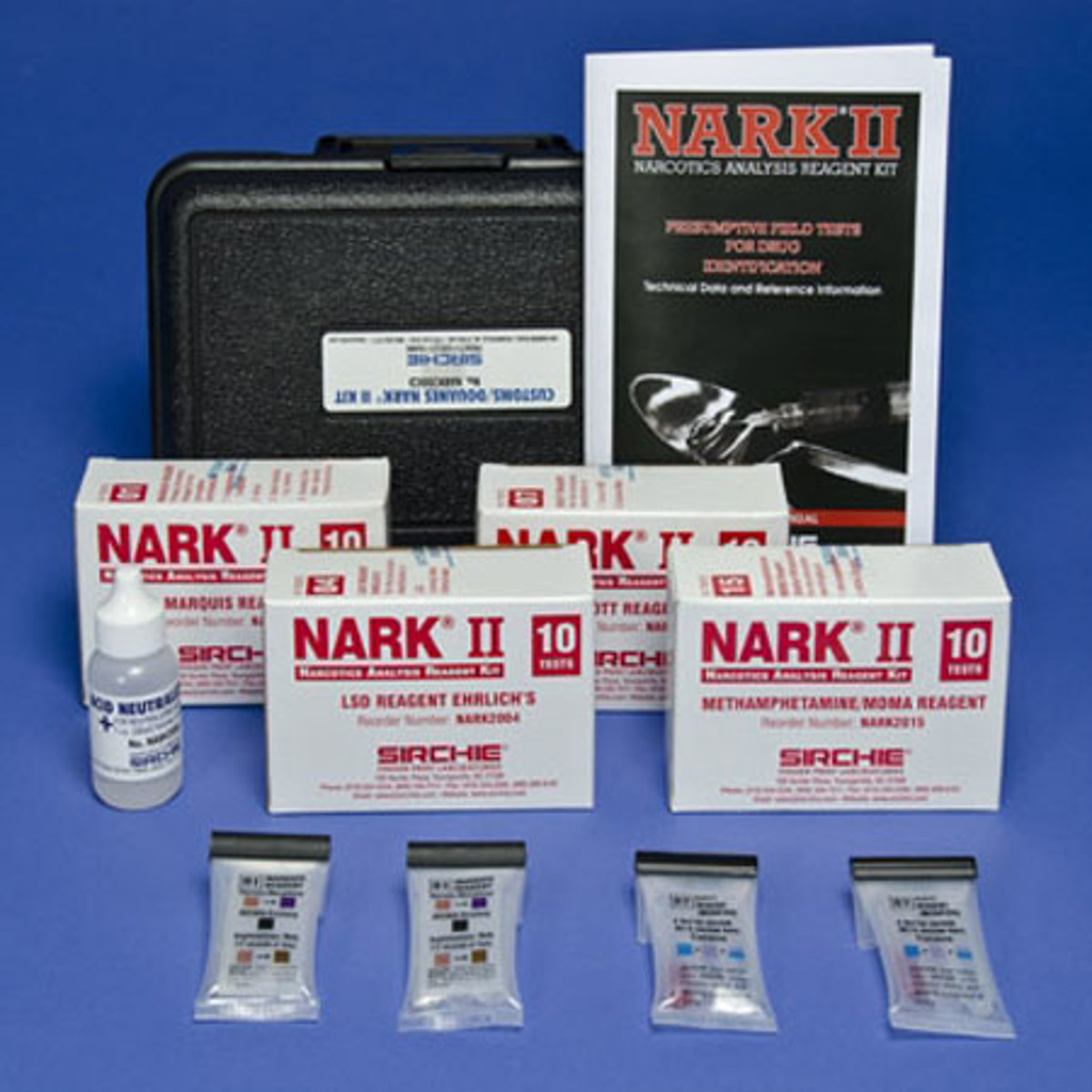 

Sirchie NARK II Customs/Douanes Kit, 50 Tests Plus Neutralizer