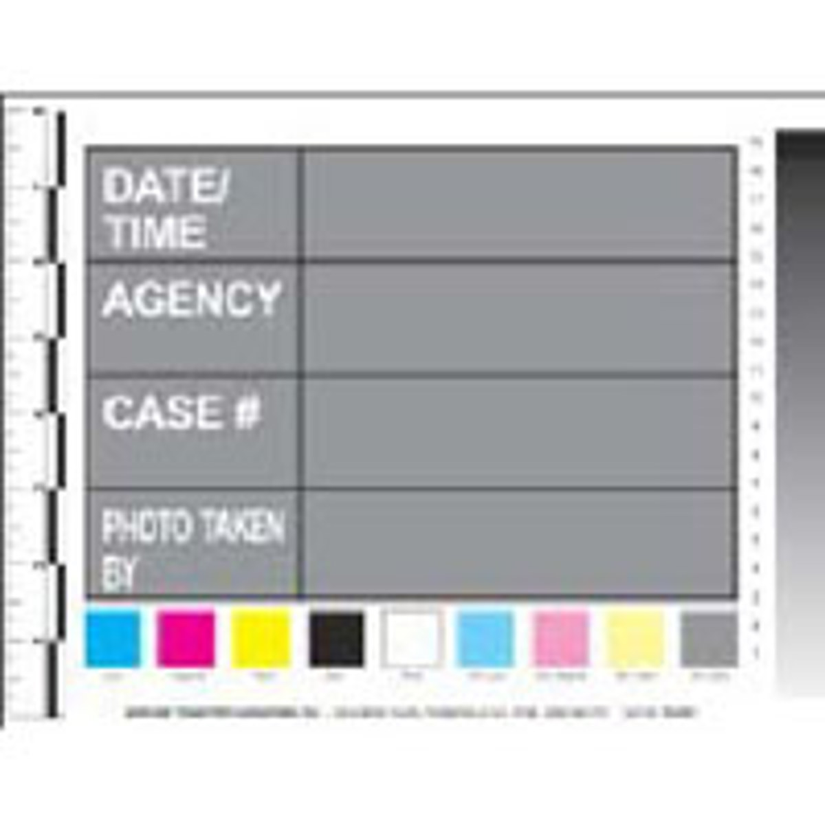 

Sirchie Photo Scale and ID Cards, 4" x 5-3/8", 25 Pack