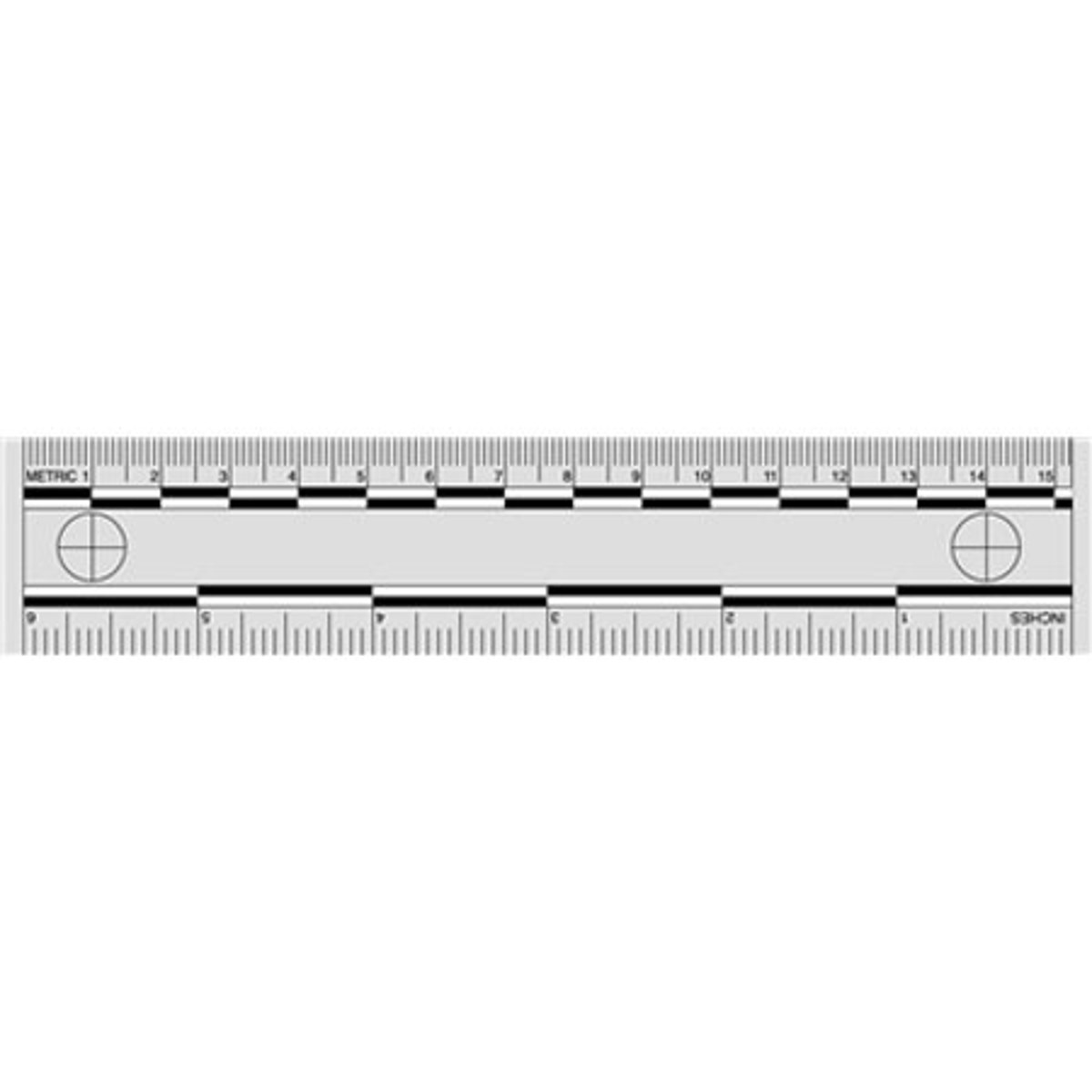 

Sirchie Photo Evidence Scales, 6", Gray with Black Printing, Set of 10