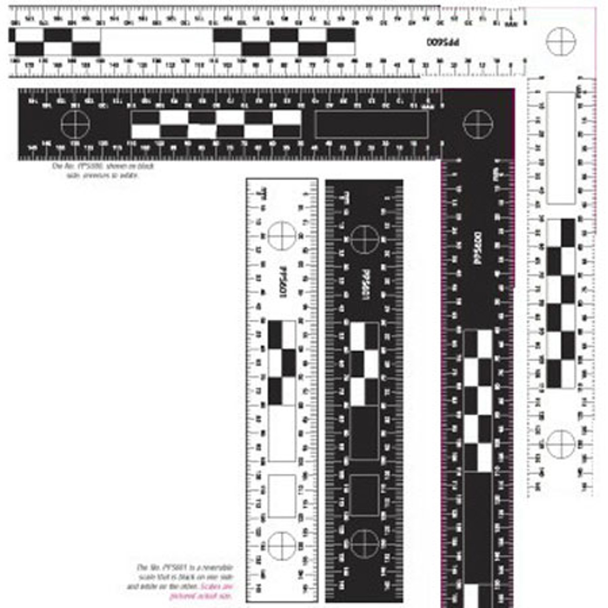 

Sirchie Reversible Photo Evid Scale, 300x150mm (11.81 x 5.90")