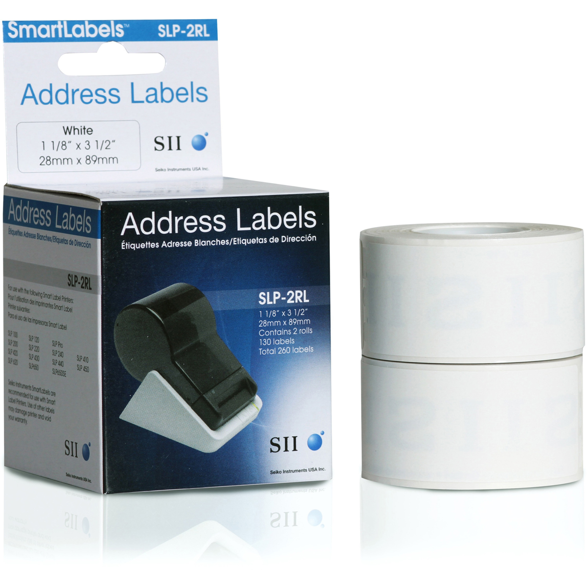 

Seiko Instruments Seiko SLP-2RL 1-1/8 x 3-1/2 inch Address Labels, White