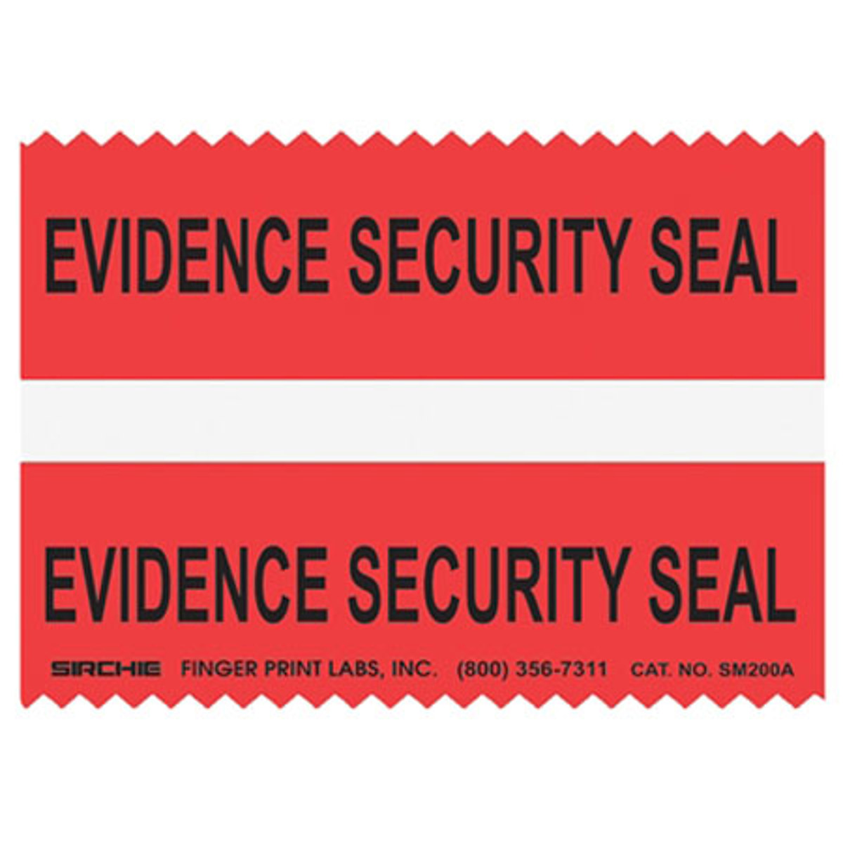 

Sirchie Evidence Security Integrity Strips with White Stripe, Set Of 100