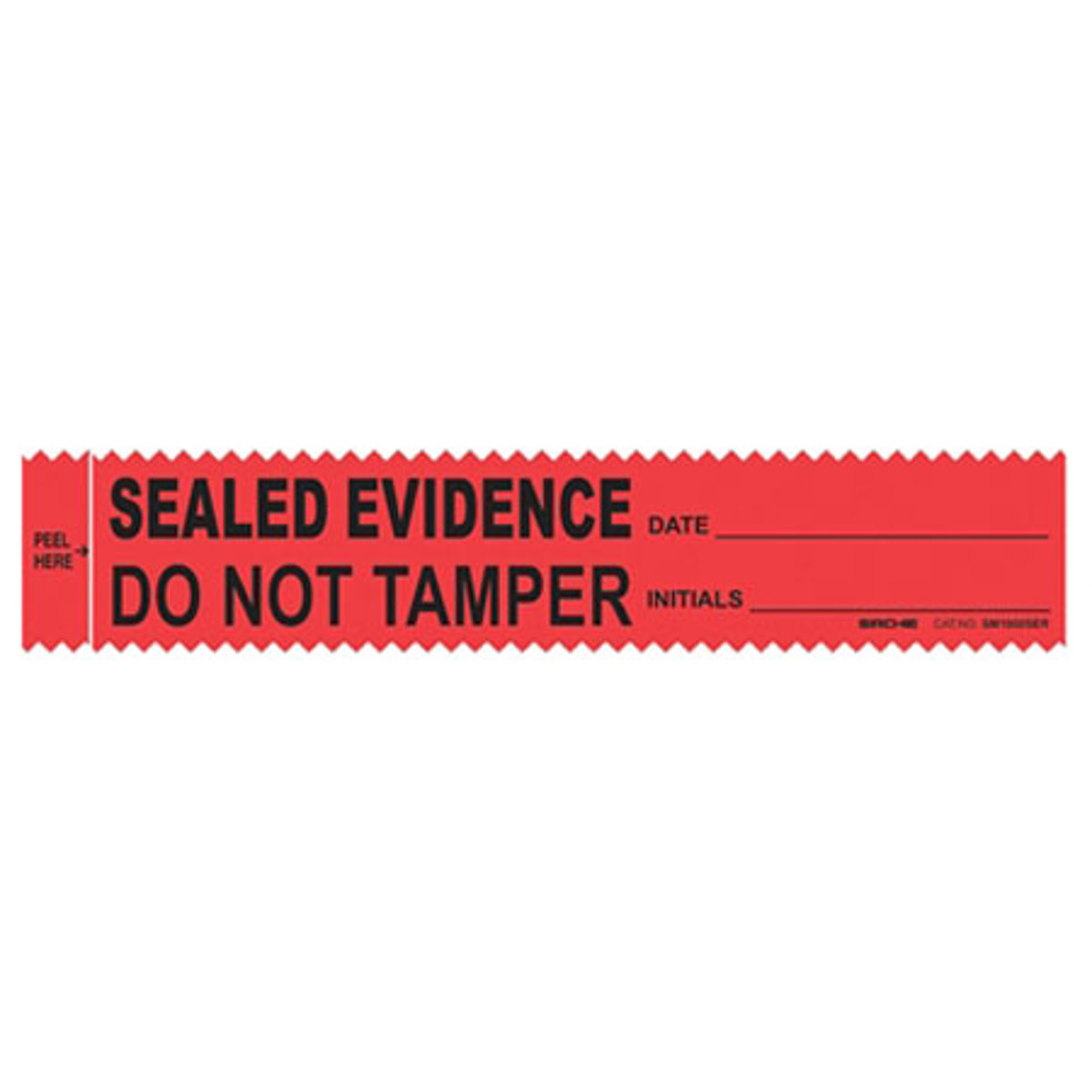 

Sirchie Sirchmark Evidence Strips, Sealed Evidence, 1.37x7", 100/Box, Red