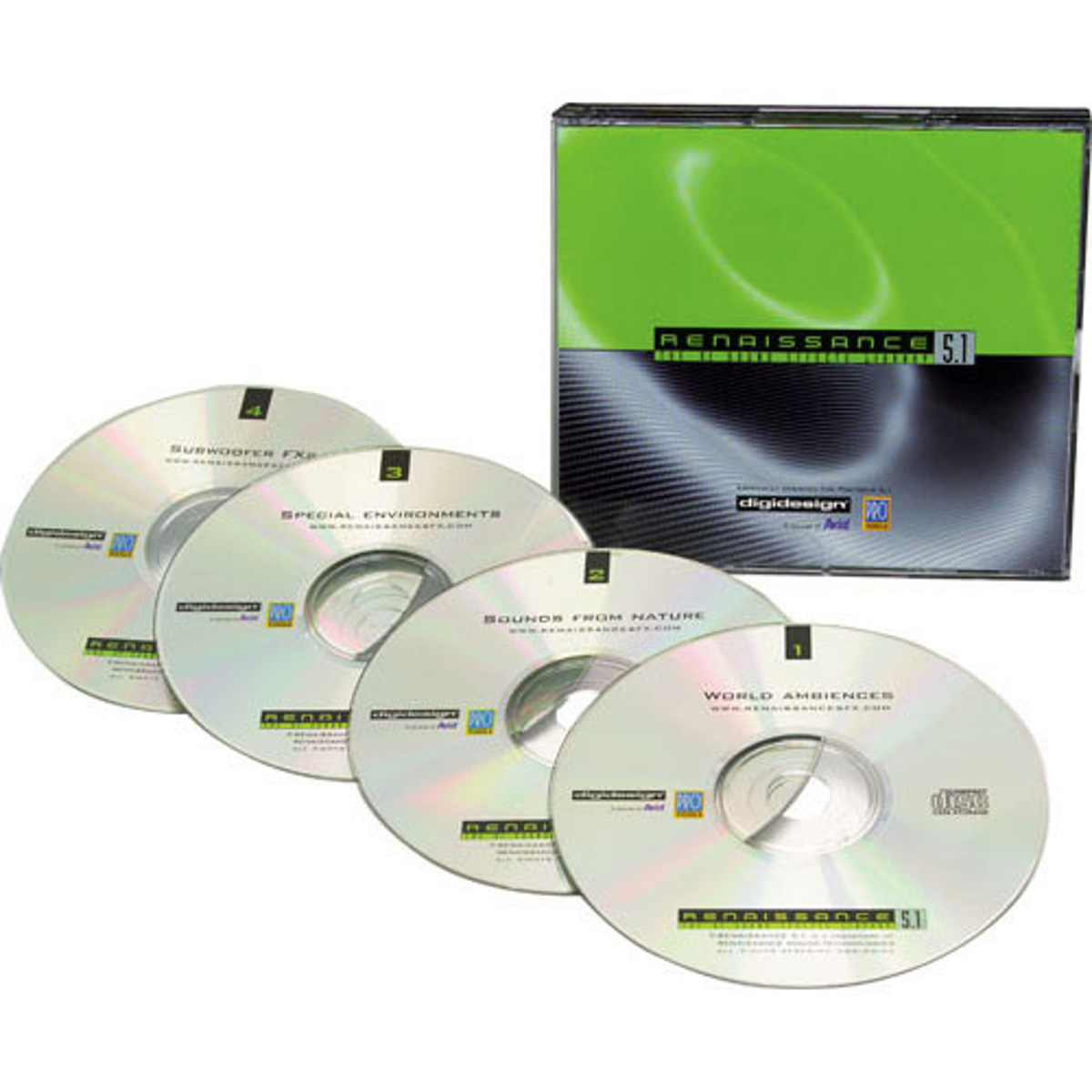 Image of Sound Ideas Renaissance 5.1 Surround Sound Effects Library CDs