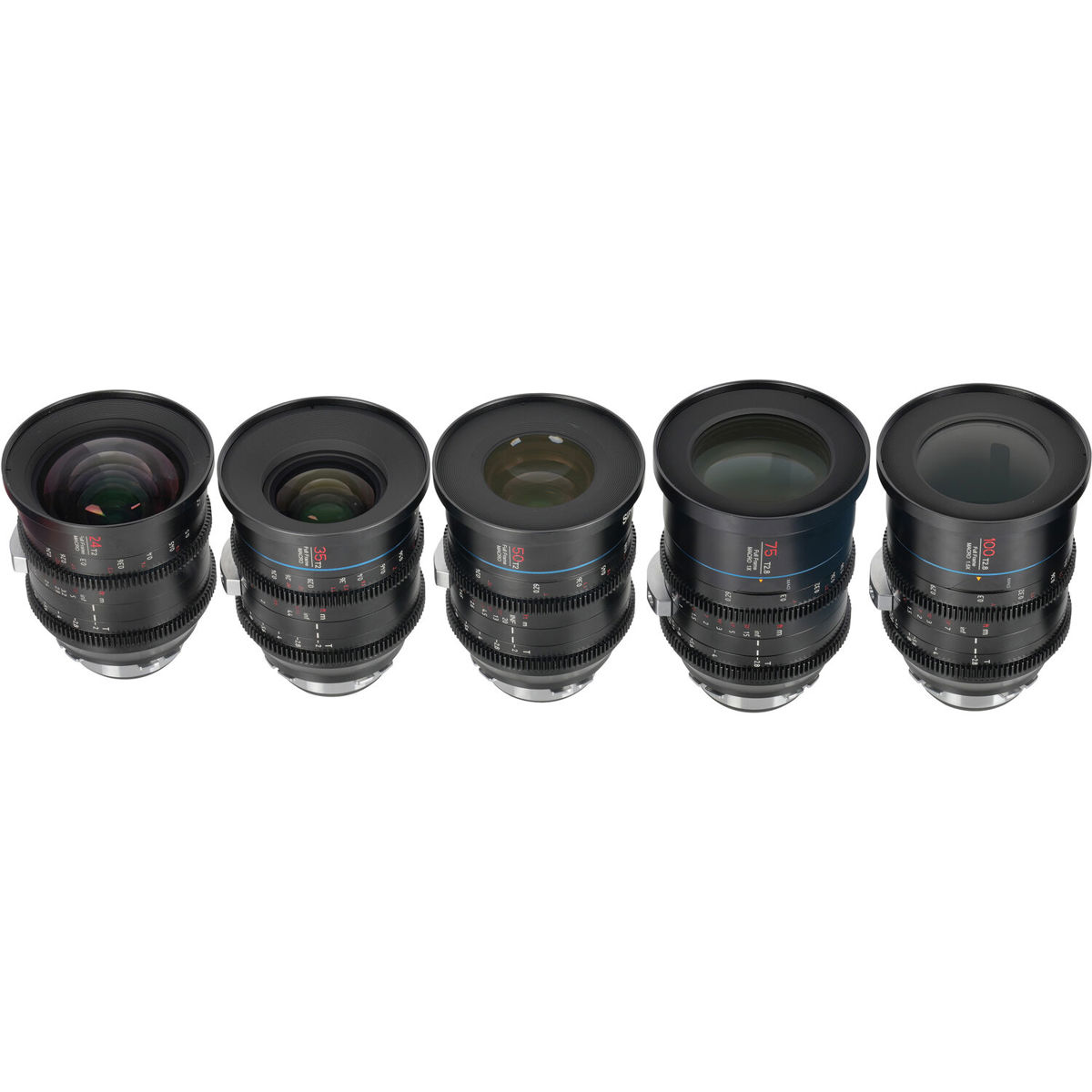 Photos - Camera Lens SIRUI Jupiter Series 24mm, 35mm, 50mm, 75mm and 100mm Macro Cine Lens Kit 