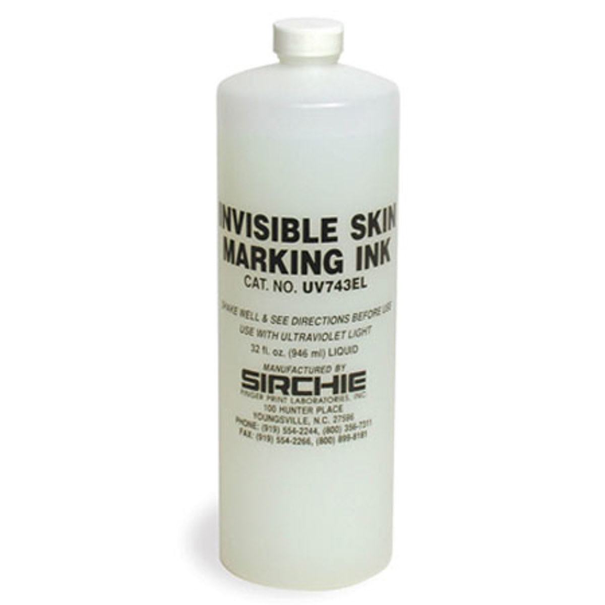 

Sirchie 32oz Fluorescent Invisible Skin Marking Ink