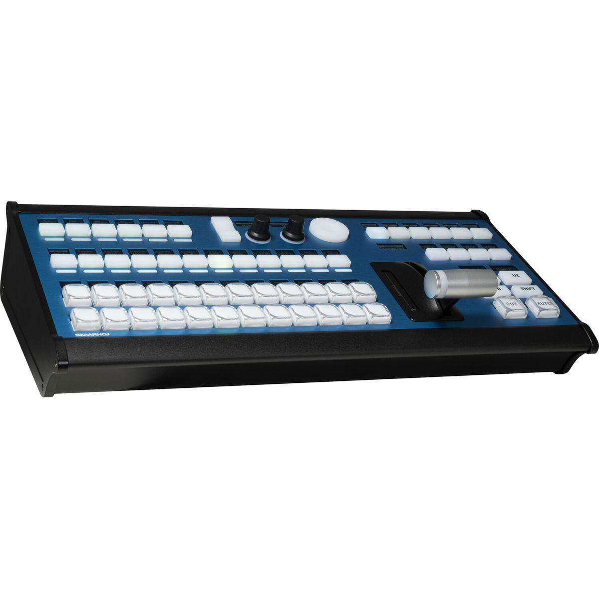 

Skaarhoj Air Fly Pro Desktop Controller with NKK Buttons and Blue Pill Inside