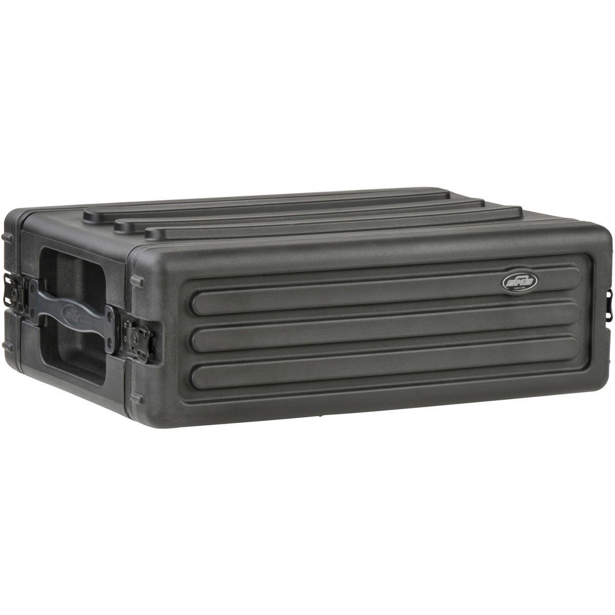 

SKB 1SKB-R3S 3RU Roto-Molded Shallow Rack Case with Front/Back Steel Rails