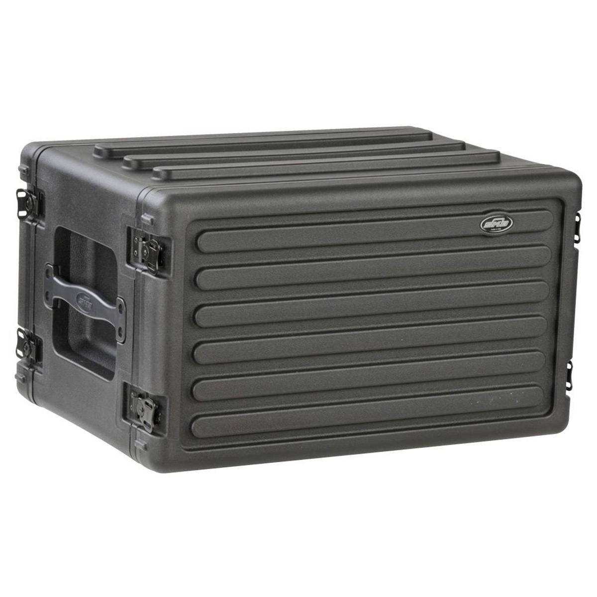 Image of SKB Roto-Molded 6U Shallow Rack Case with Steel Rails