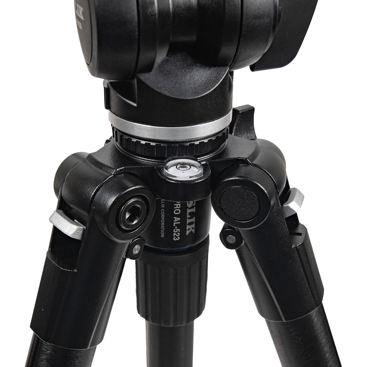 SLIK Pro AL-523 Aluminum Tripod Legs - Lightweight 3.8lb Support For 13.2lb Gear