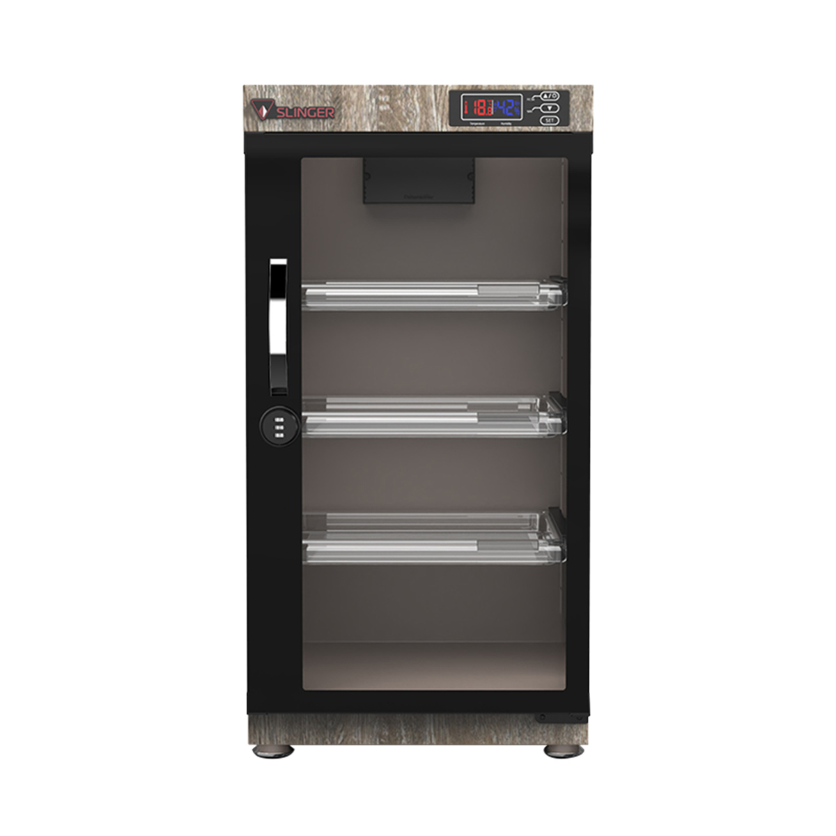 

Slinger 55L Electronic Dry Cabinet with Combination Lock, Oak