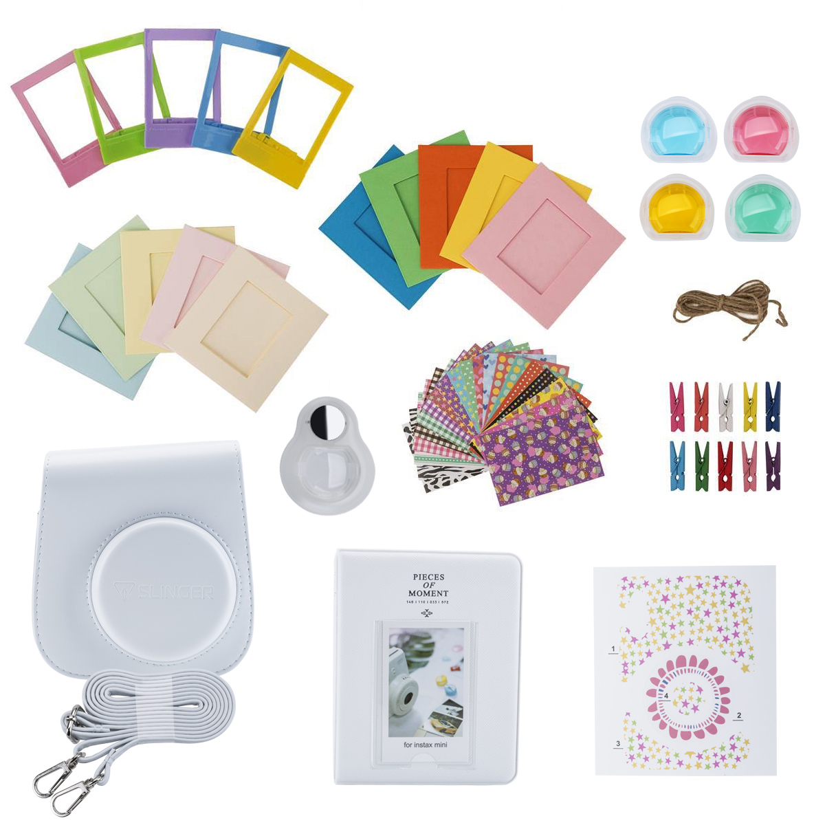 

Slinger FujiFilm Instax Mini 11 Accessory Kit - Ice White (Camera Not Included)