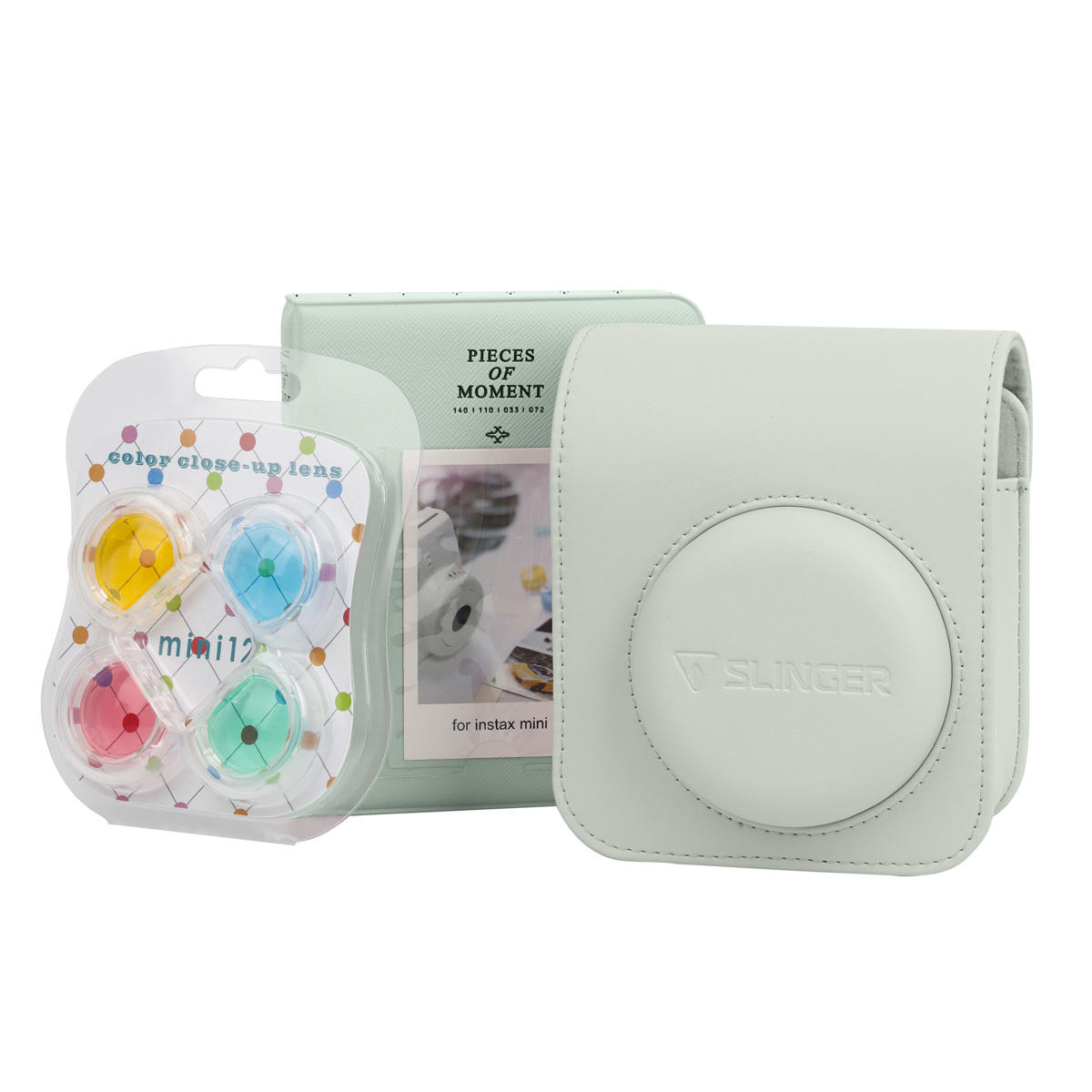 

Slinger FujiFilm Instax Mini 12 Accessory Kit, Mint Green