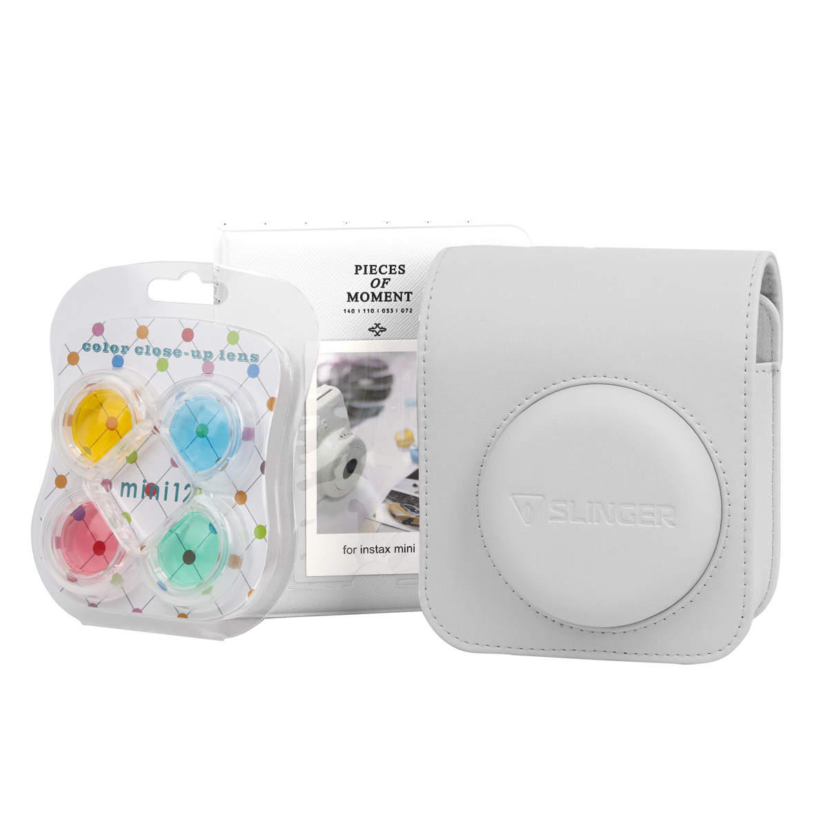 

Slinger FujiFilm Instax Mini 12 Accessory Kit, Clay White