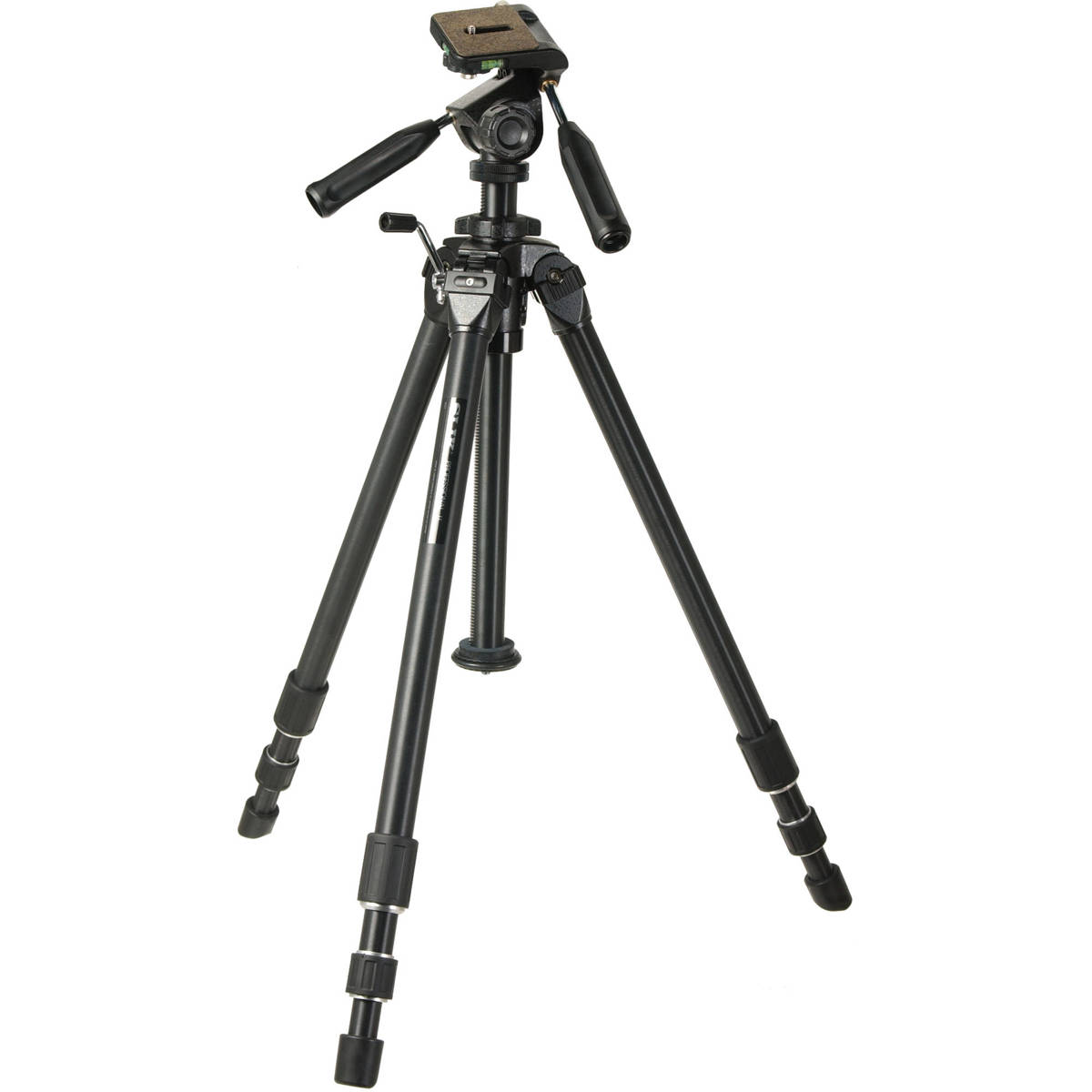 Slik Professional II 3-Section Aluminum Tripod with 3-Way Pan Head, Black