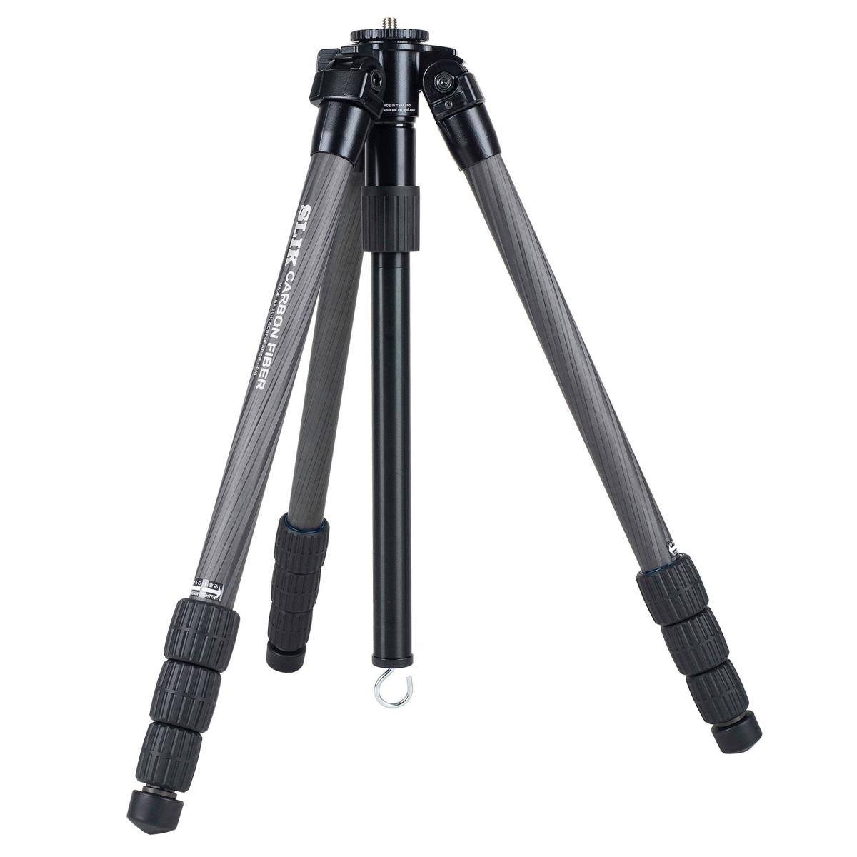 

Slik PRO CF-734 4-Section Carbon Fiber Tripod, 64.9" Max Height, Black