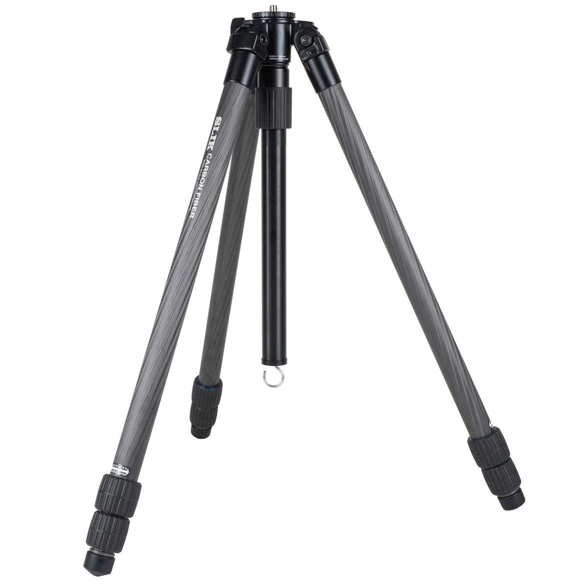 

Slik PRO CF-833 3-Section Carbon Fiber Tripod, 67.3" Max Height, Black