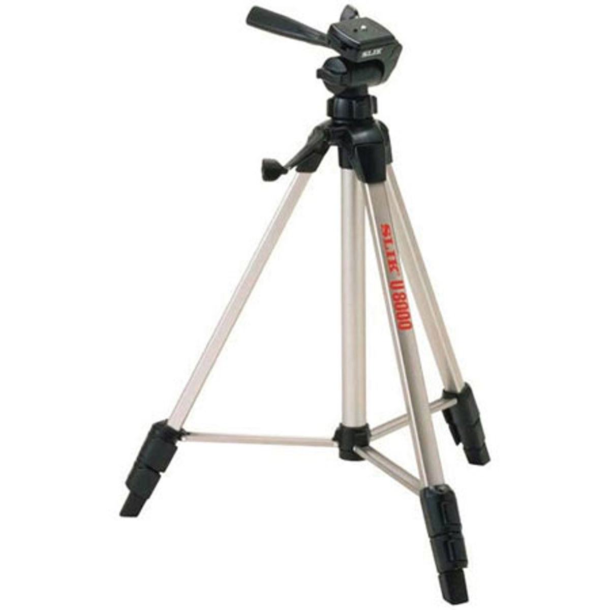 

Slik U8000 3-Section Al Tripod with Pan Head, Black, Bundle w/TBM Medium Bag