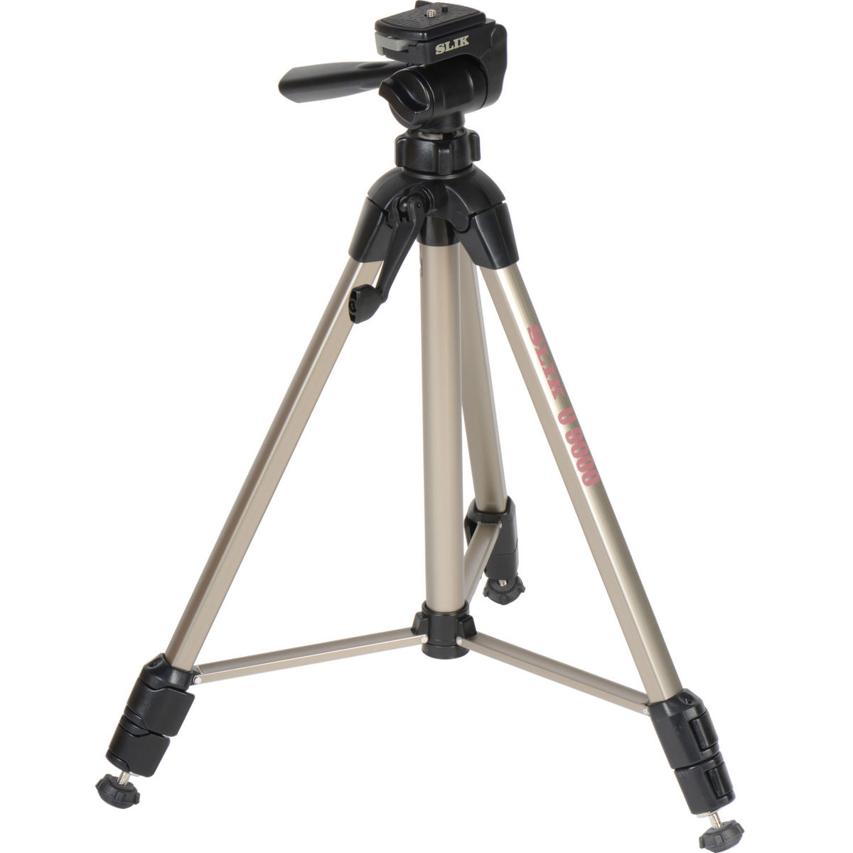 

Slik U9000 3-Section Aluminum Tripod with 3-Way Pan Head, Black
