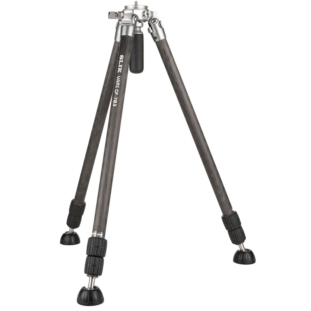 Image of Slik VARI CF-703 3-Section Carbon Fiber Tripod Professional Kit