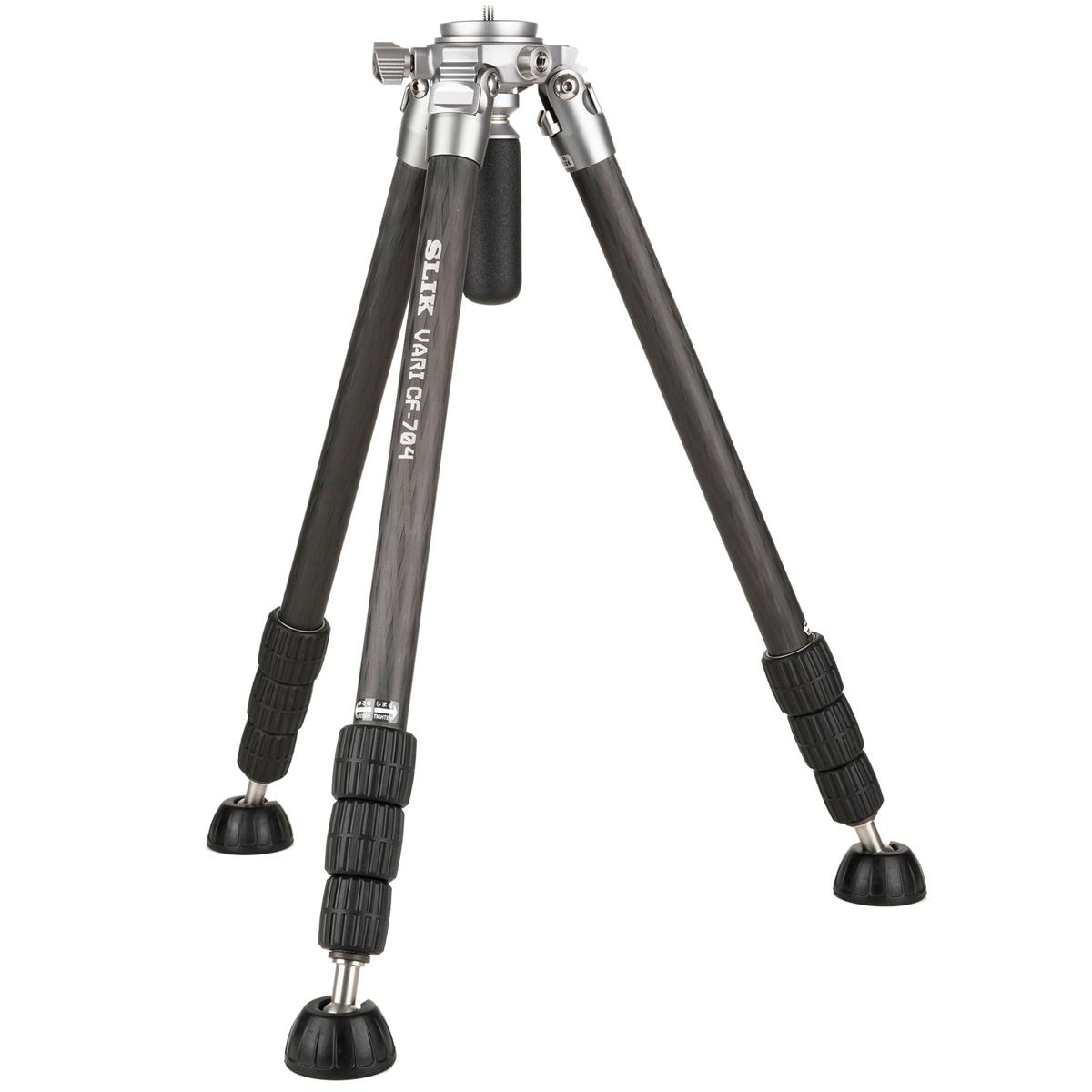 Image of Slik VARI CF-704 4-Section Carbon Fiber Tripod Professional Kit