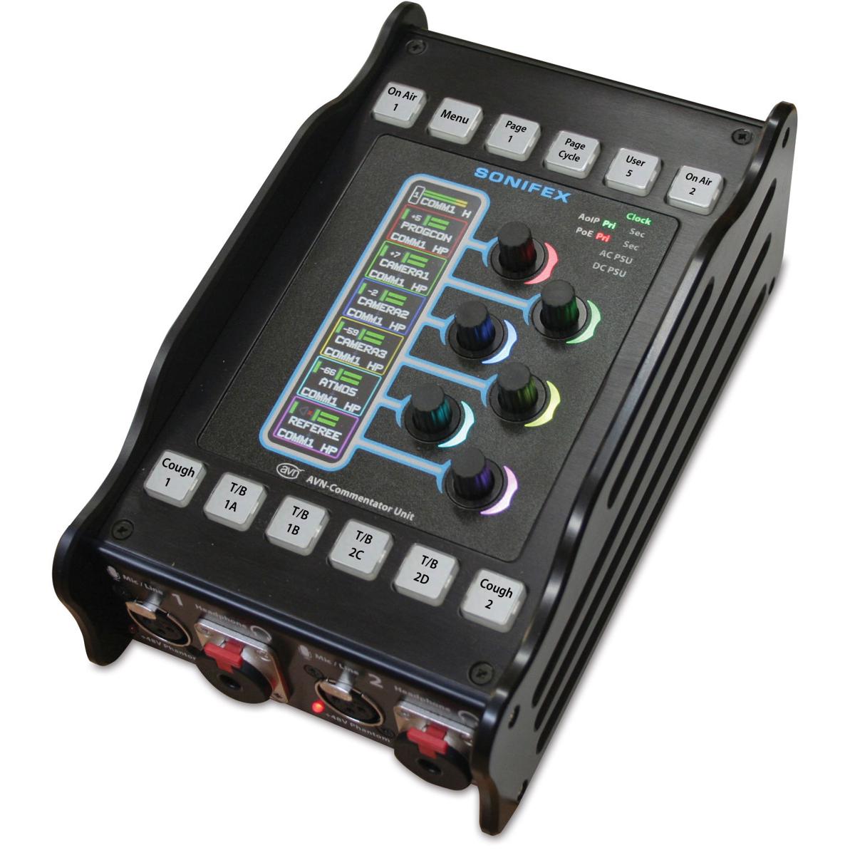 

Sonifex AVN-CU2-DANTE 2 Mic/Line Input Configurable Dante Commentary Unit