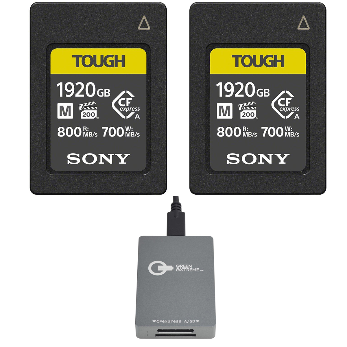 

Sony CEA-M TOUGH 1920GB CFexpress Type-A Memory Card, 2-Pack, w/SD Card Reader