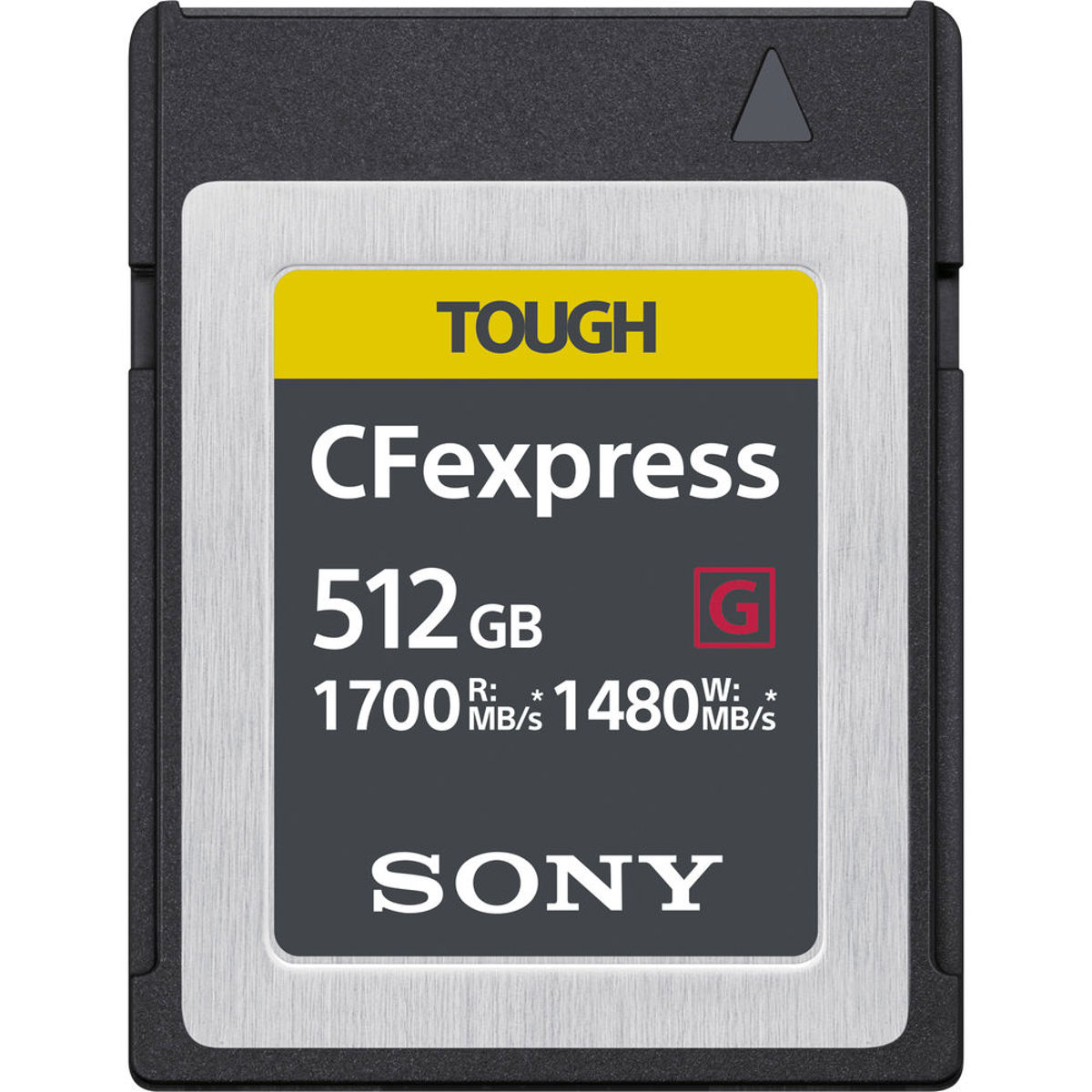

Sony 512GB CFexpress Tough Memory Card, 1700 MB/s Read, 1480 MB/s Write