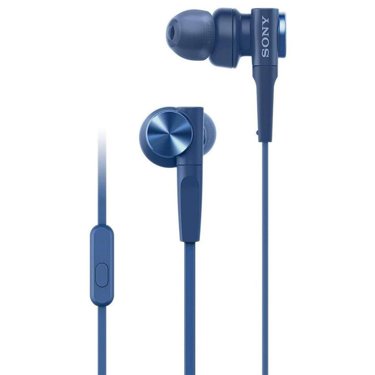 

Sony MDR-XB55AP Closed Dynamic Extra Bass In-Ear Headphones, Blue