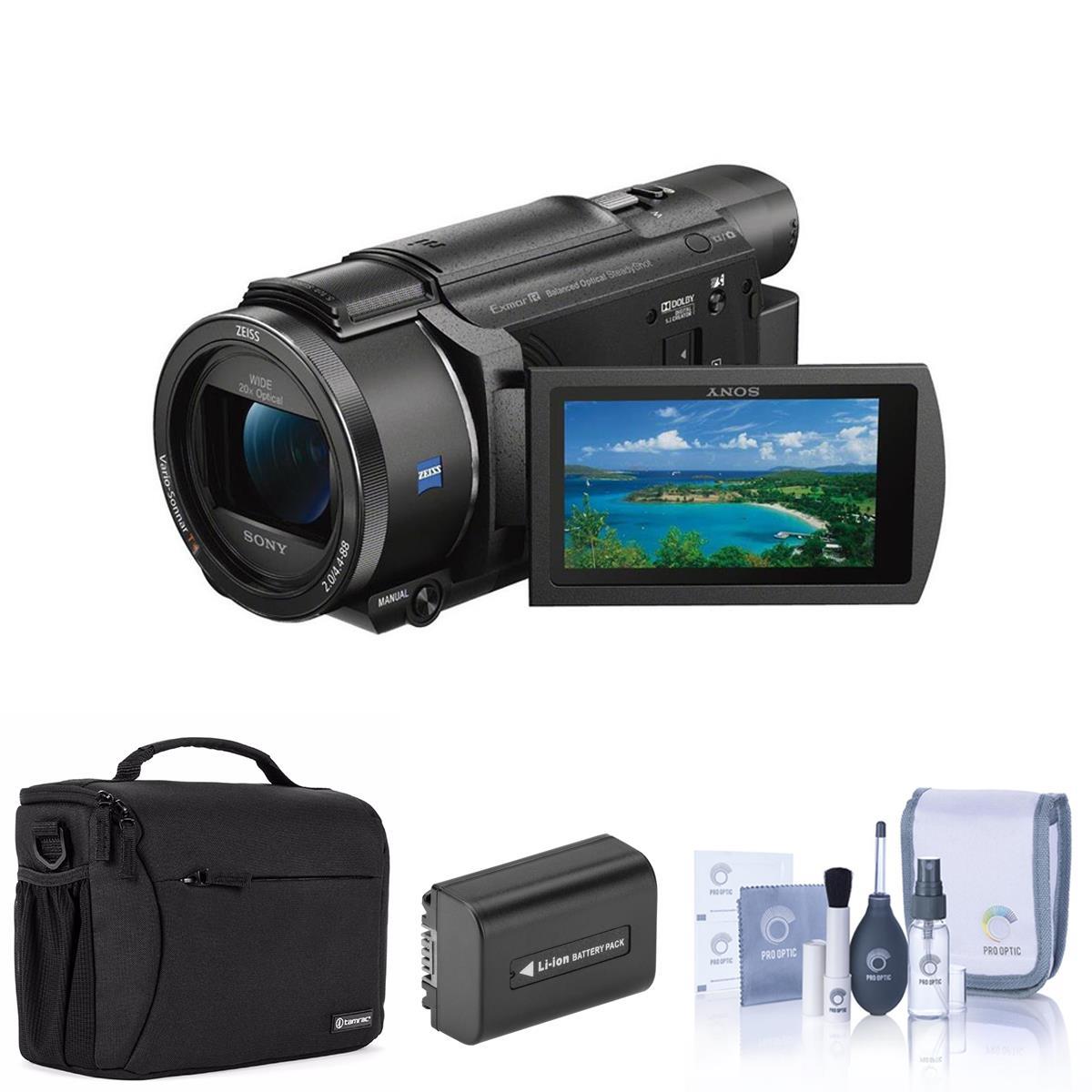 Sony FDR-AX53 4K Ultra HD Handycam Camcorder with Free Accessory Bundle