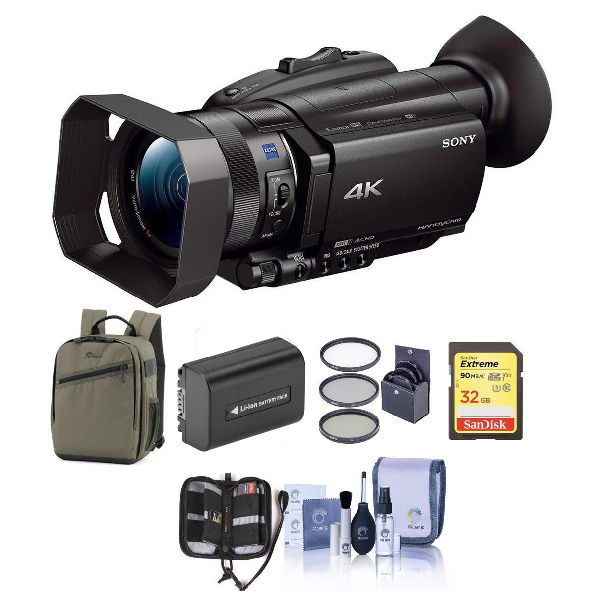 

Sony FDR-AX700 4K Handycam Camcorder with 1" Sensor With Free Accessory Bundle