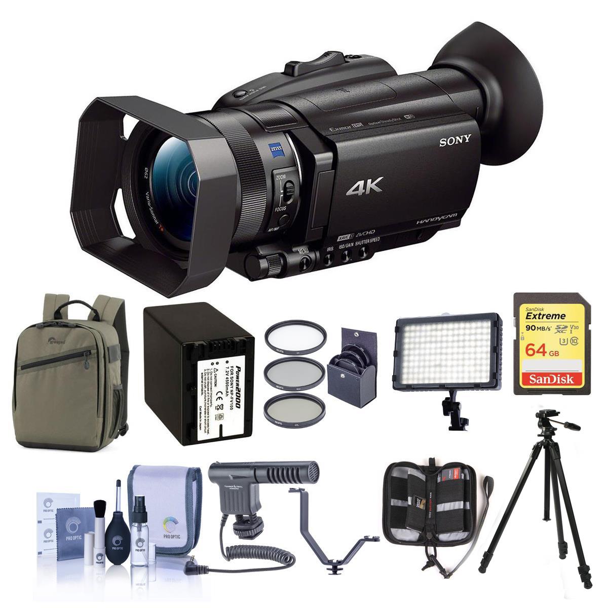 

Sony FDR-AX700 4K Handycam Camcorder with 1" Sensor And Premium Accessory Bundle