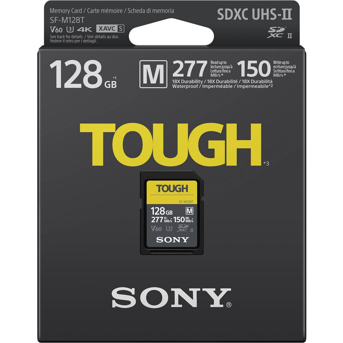 Sony 128GB SF-M Series Tough UHS-II SDXC Memory Card #SFM128T/T1 