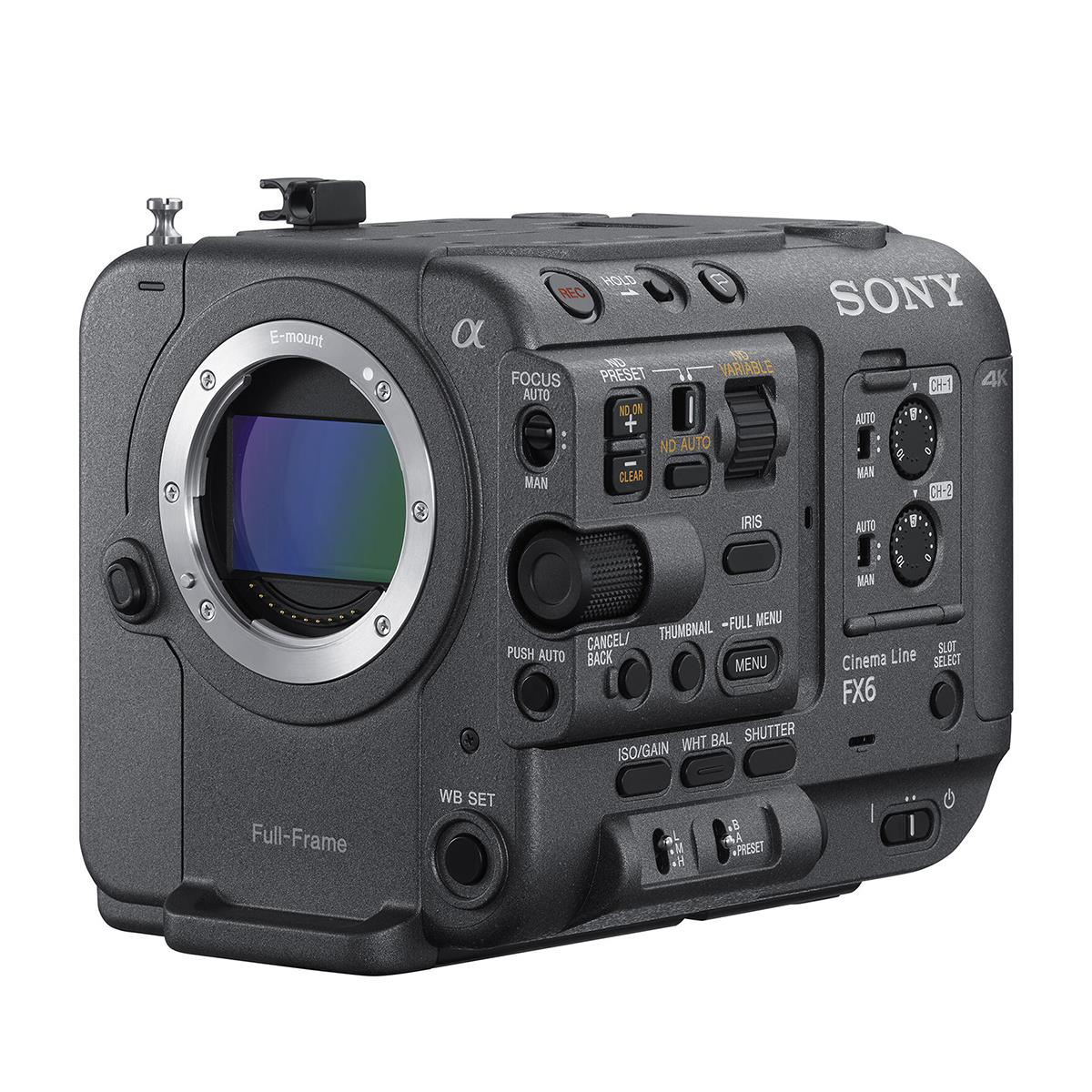 Image of Sony FX6 Full-Frame Cinema Camera
