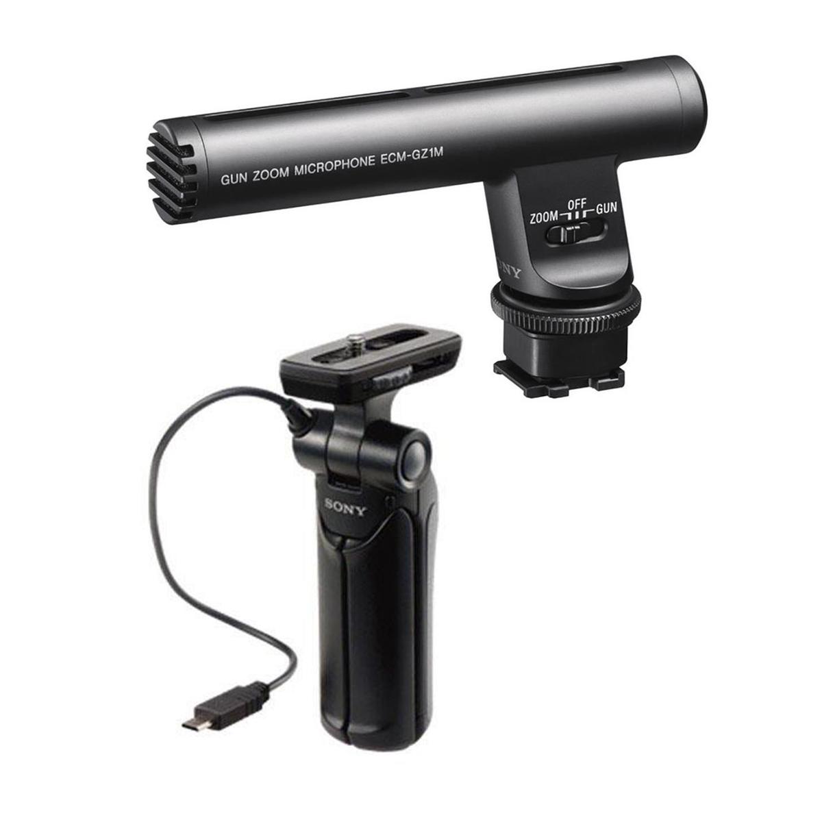 

Sony GPVPT1 Shooting Grip with Mini Tripod W/Sony ECM-GZ1M Zoom Microphone